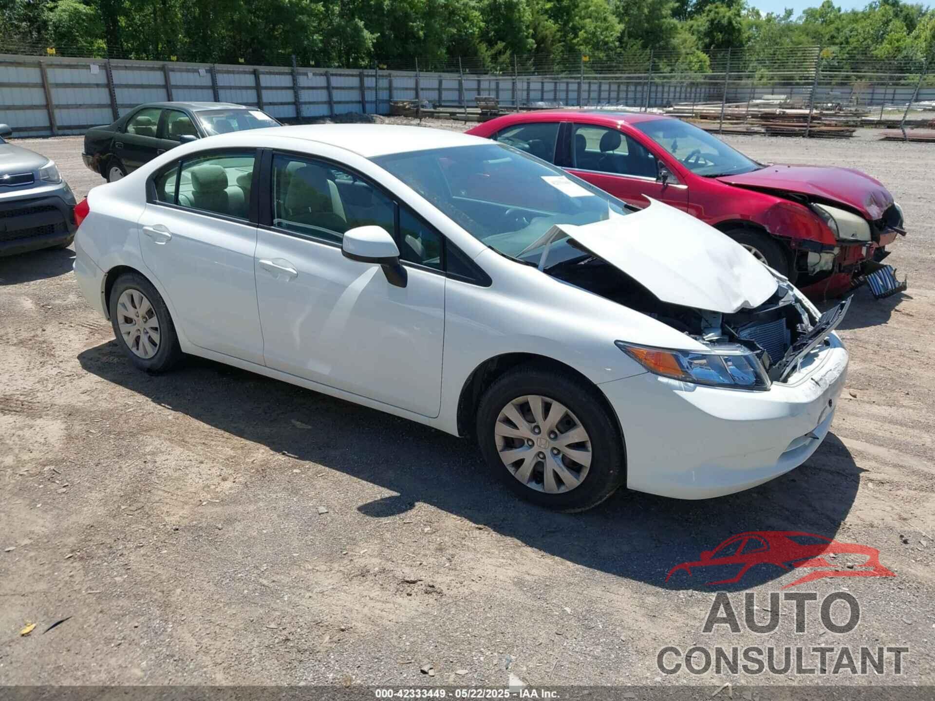 HONDA CIVIC 2012 - 19XFB2F54CE075878