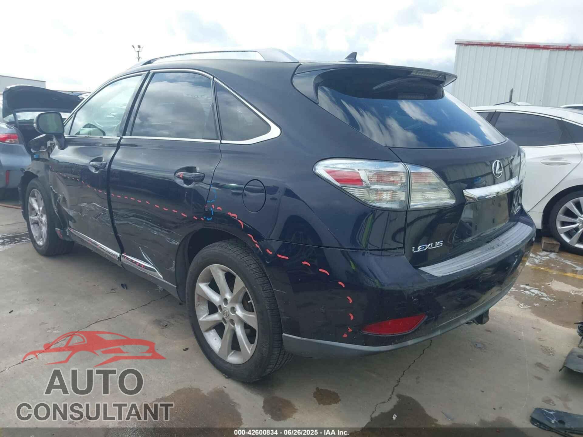 LEXUS RX 2010 - 2T2BK1BA4AC043595