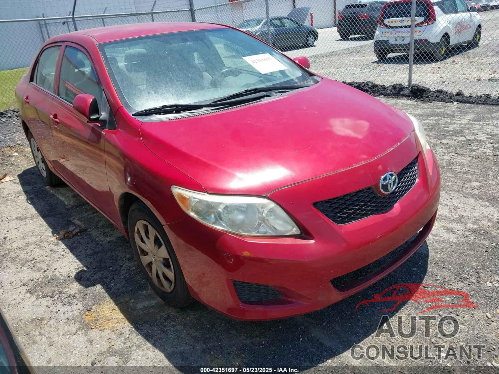 TOYOTA COROLLA 2009 - JTDBL40E39J007485