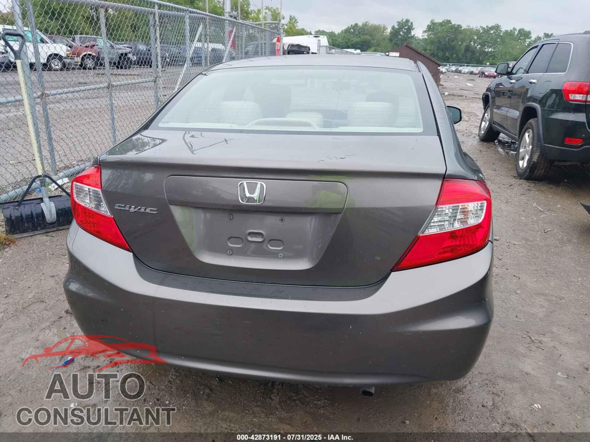 HONDA CIVIC 2012 - 19XFB2F59CE062494