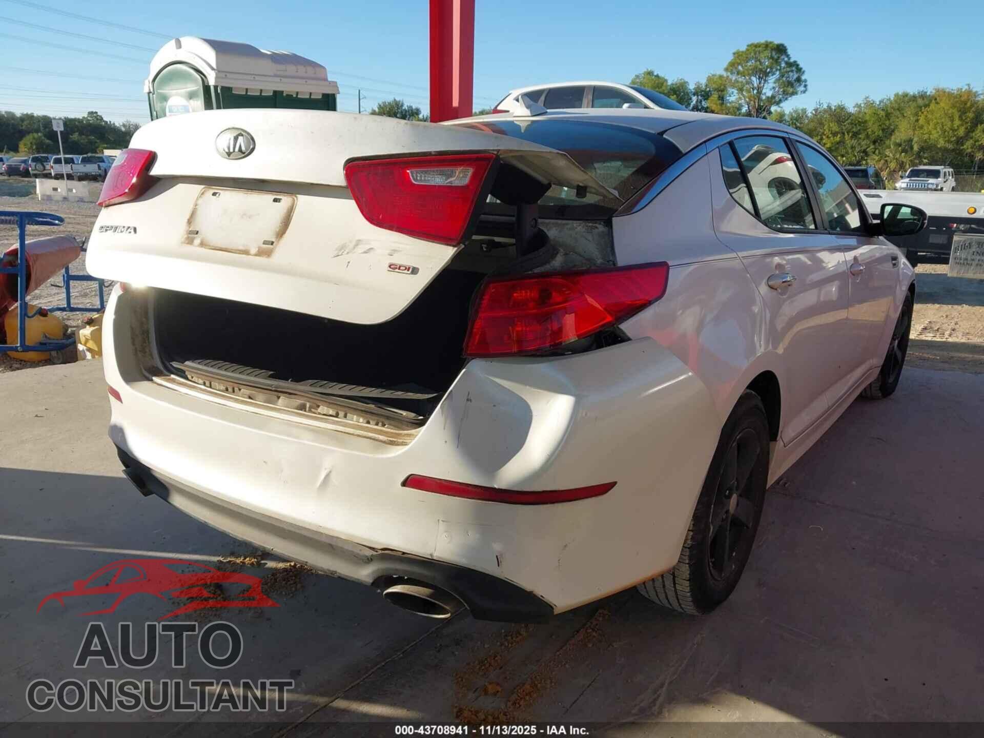 KIA OPTIMA 2014 - KNAGM4A71E5522942