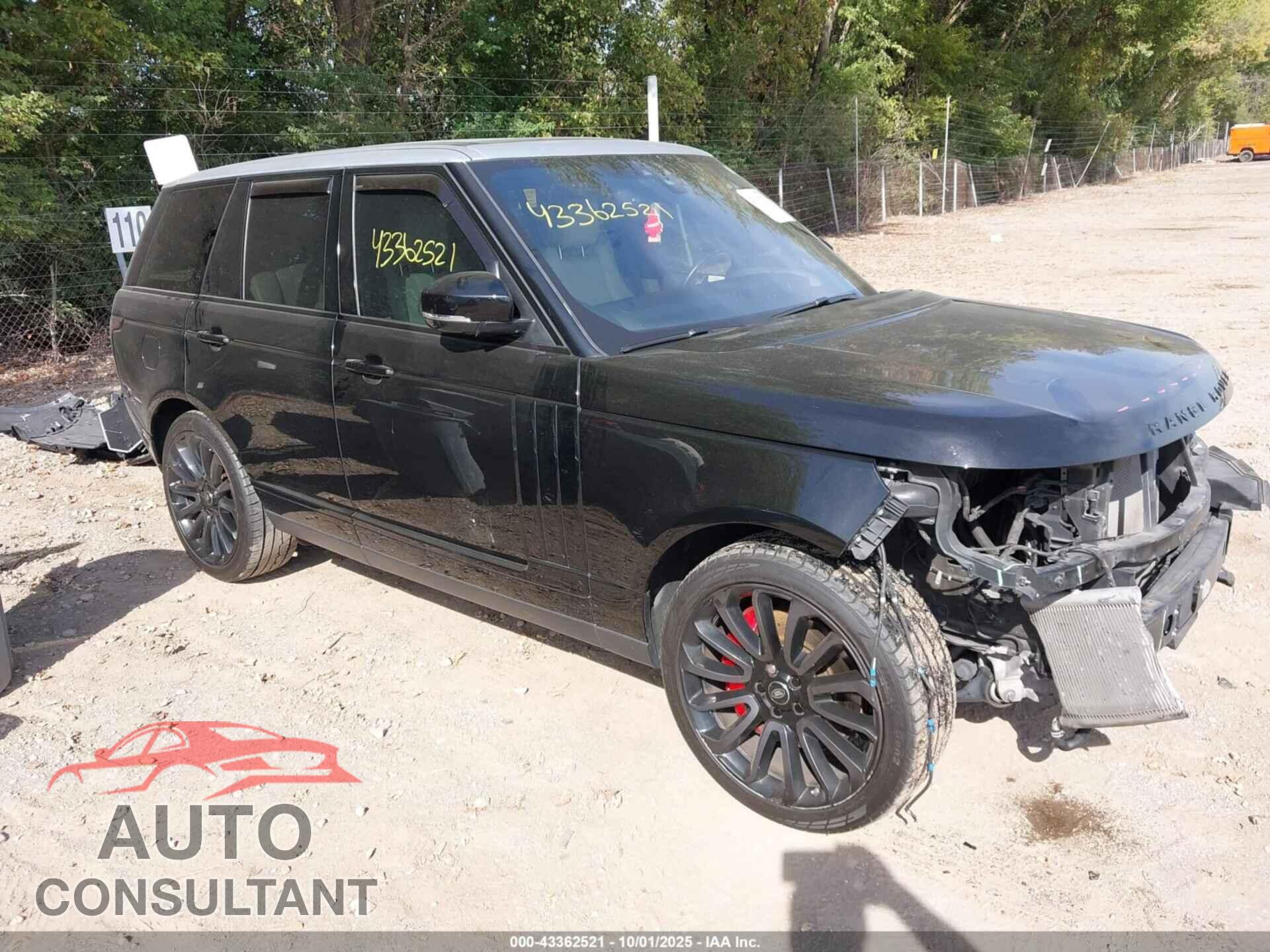 LAND ROVER RANGE ROVER 2017 - SALGS2FE9HA350314