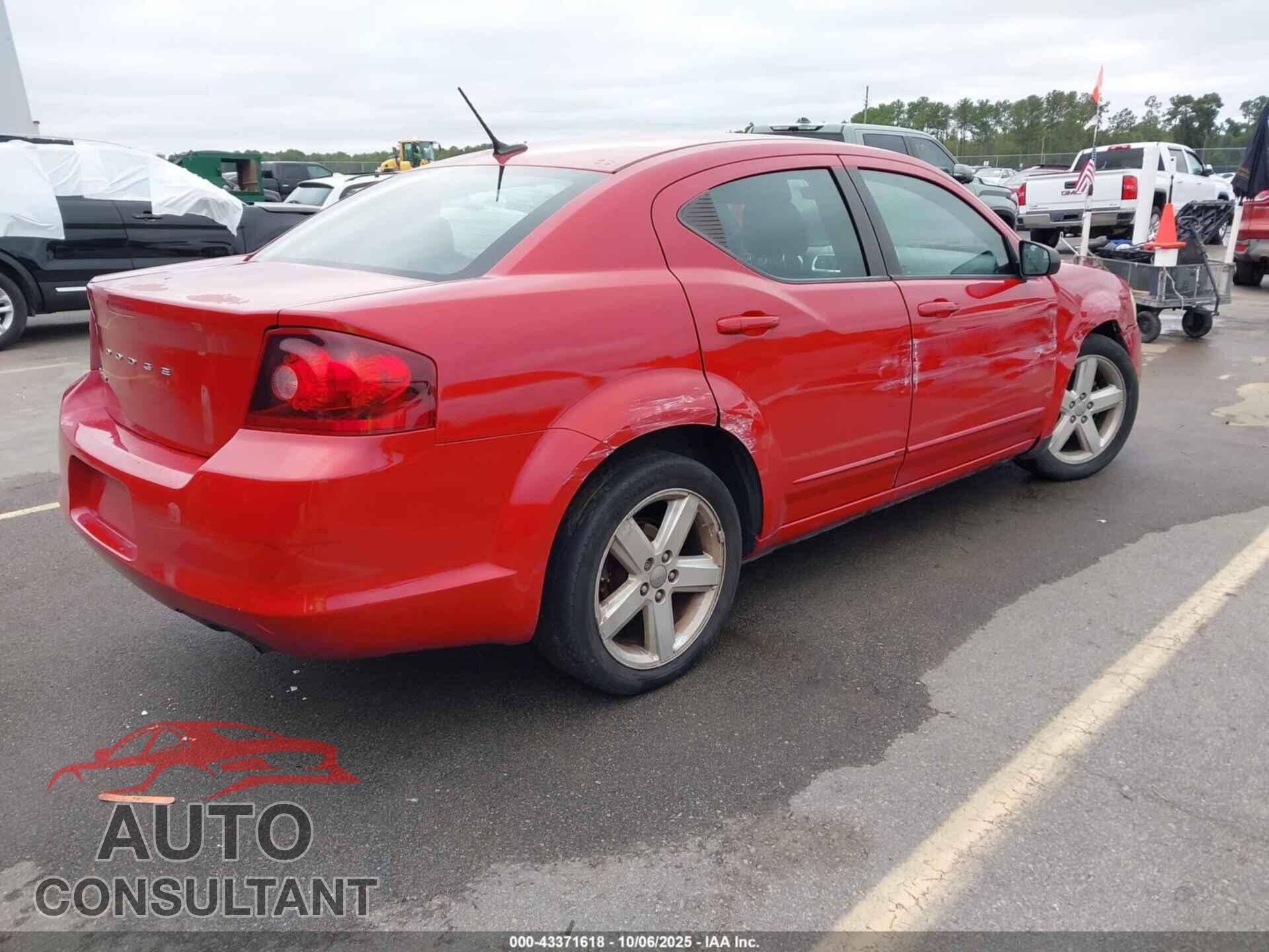 DODGE AVENGER 2013 - 1C3CDZAB2DN718734