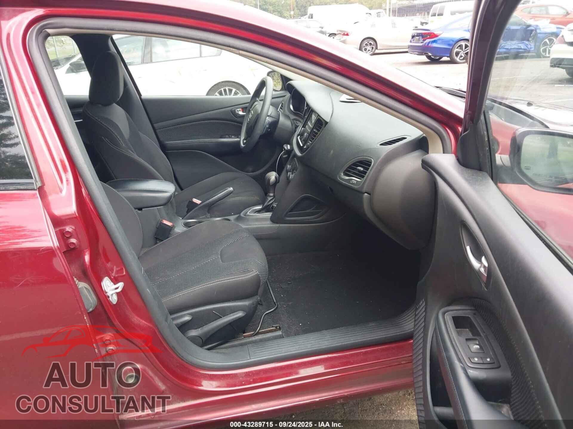 DODGE DART 2015 - 1C3CDFBB5FD278997
