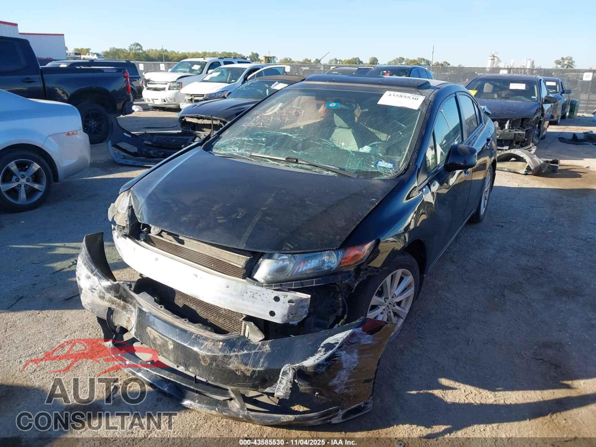 HONDA CIVIC 2012 - 19XFB2F91CE042937