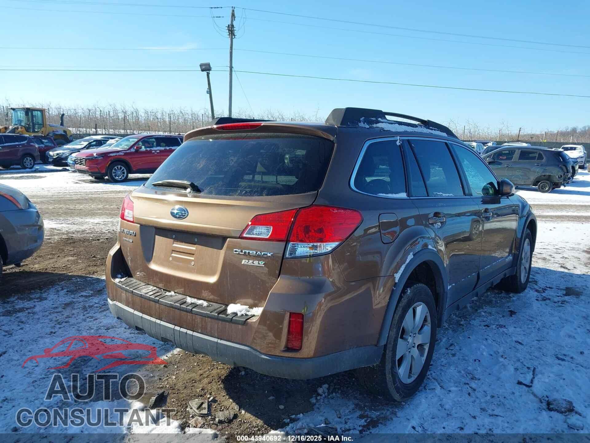 SUBARU OUTBACK 2011 - 4S4BRBCC3B3387155