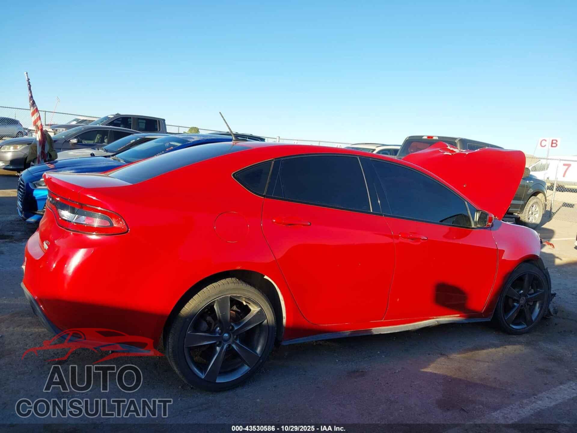DODGE DART 2015 - 1C3CDFEB9FD266475