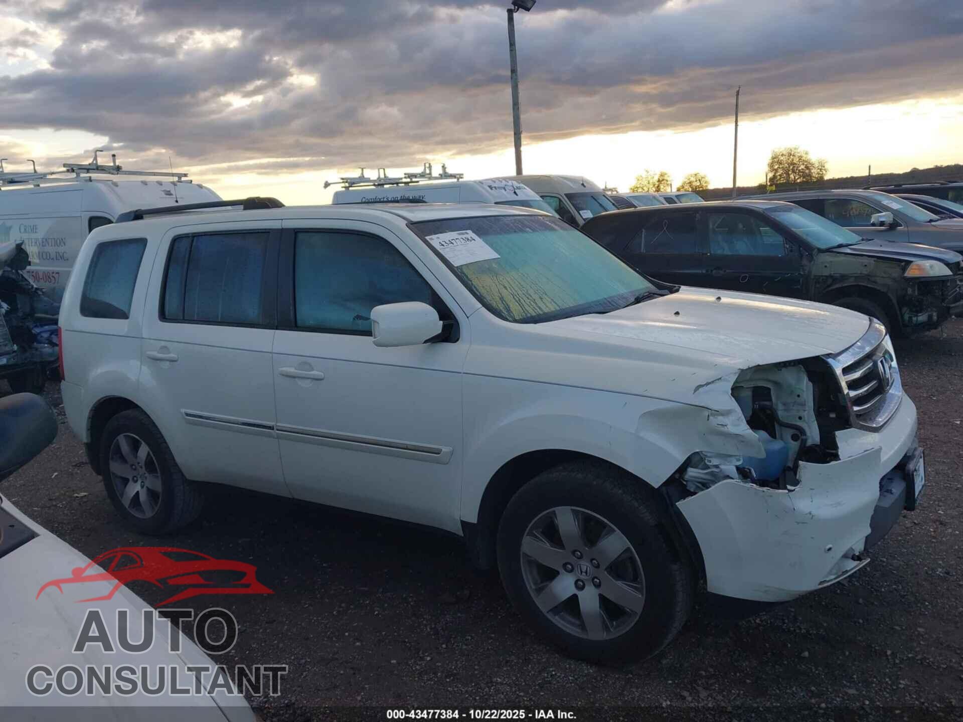 HONDA PILOT 2012 - 5FNYF4H98CB060271