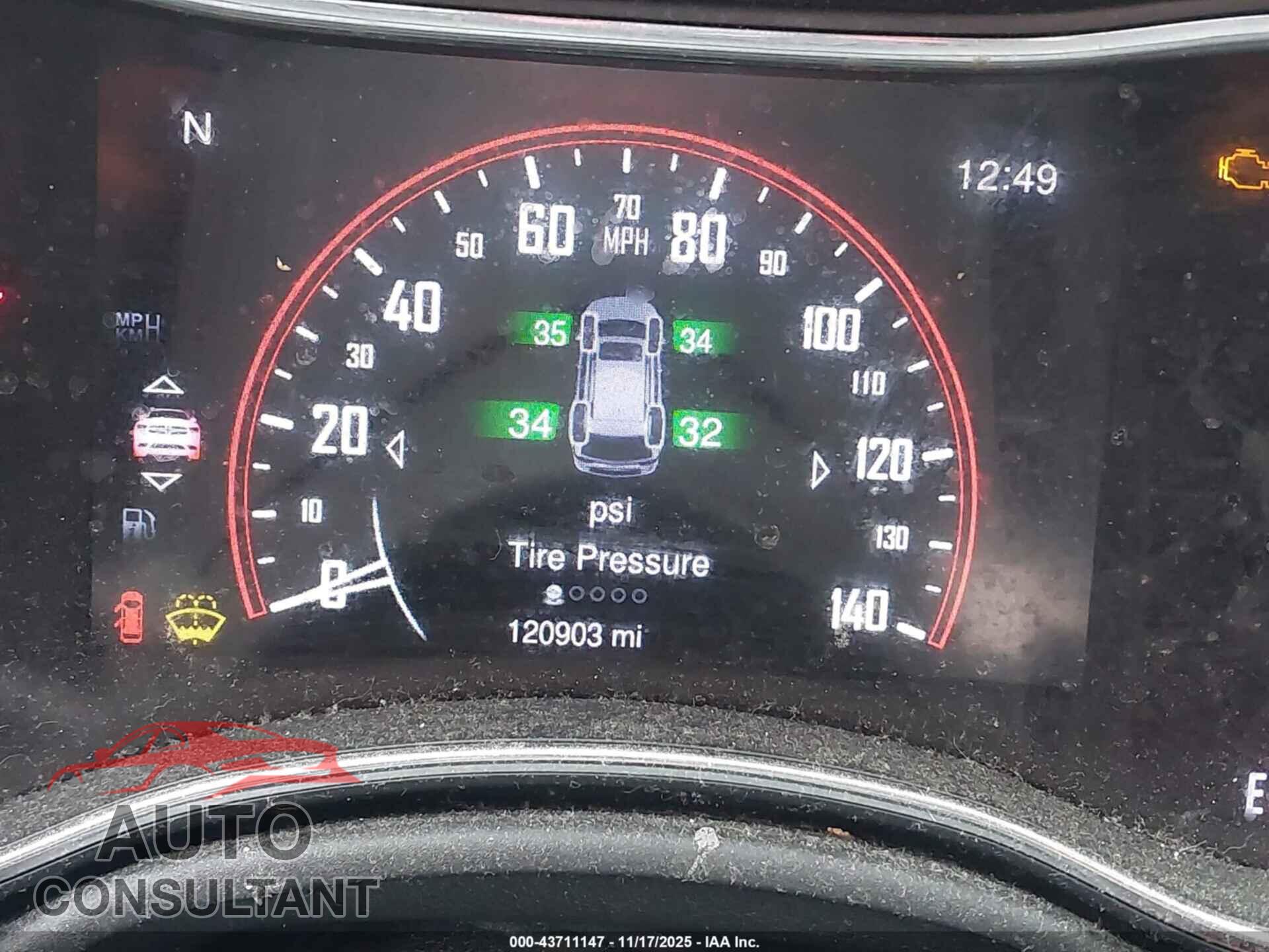 DODGE DURANGO 2015 - 1C4RDJAG9FC843327