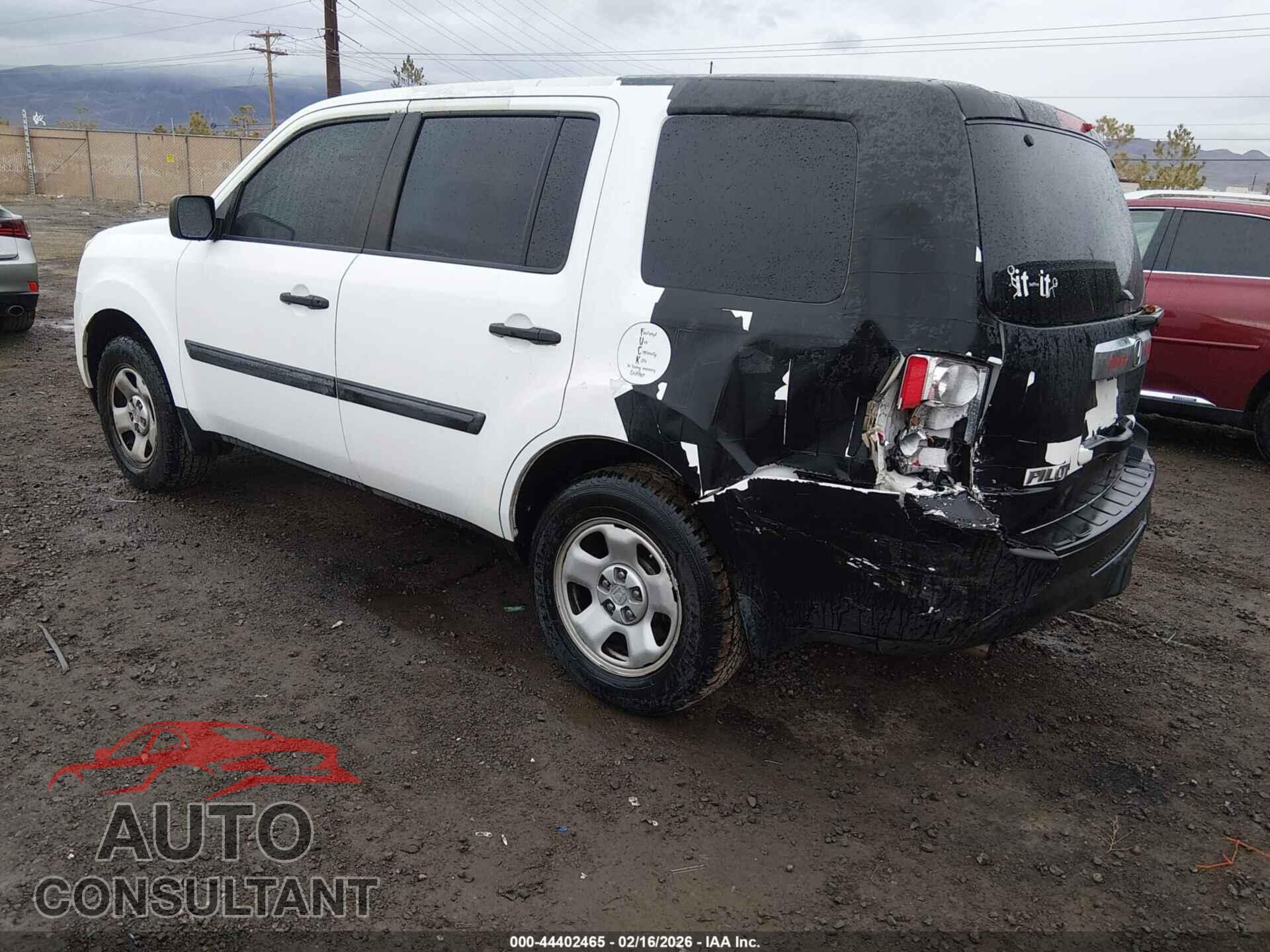 HONDA PILOT 2013 - 5FNYF3H2XDB018442