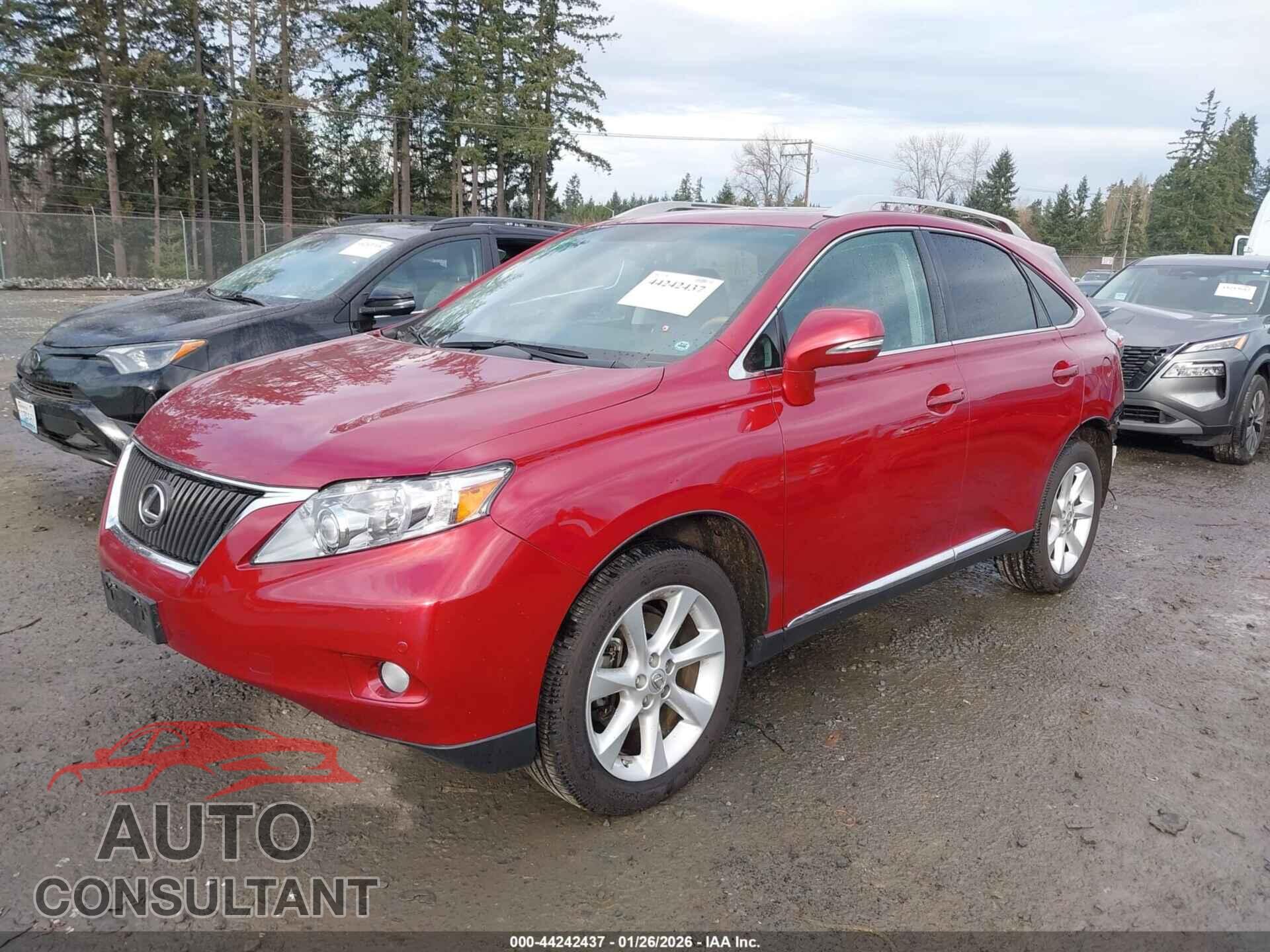 LEXUS RX 350 2011 - 2T2BK1BA1BC100370