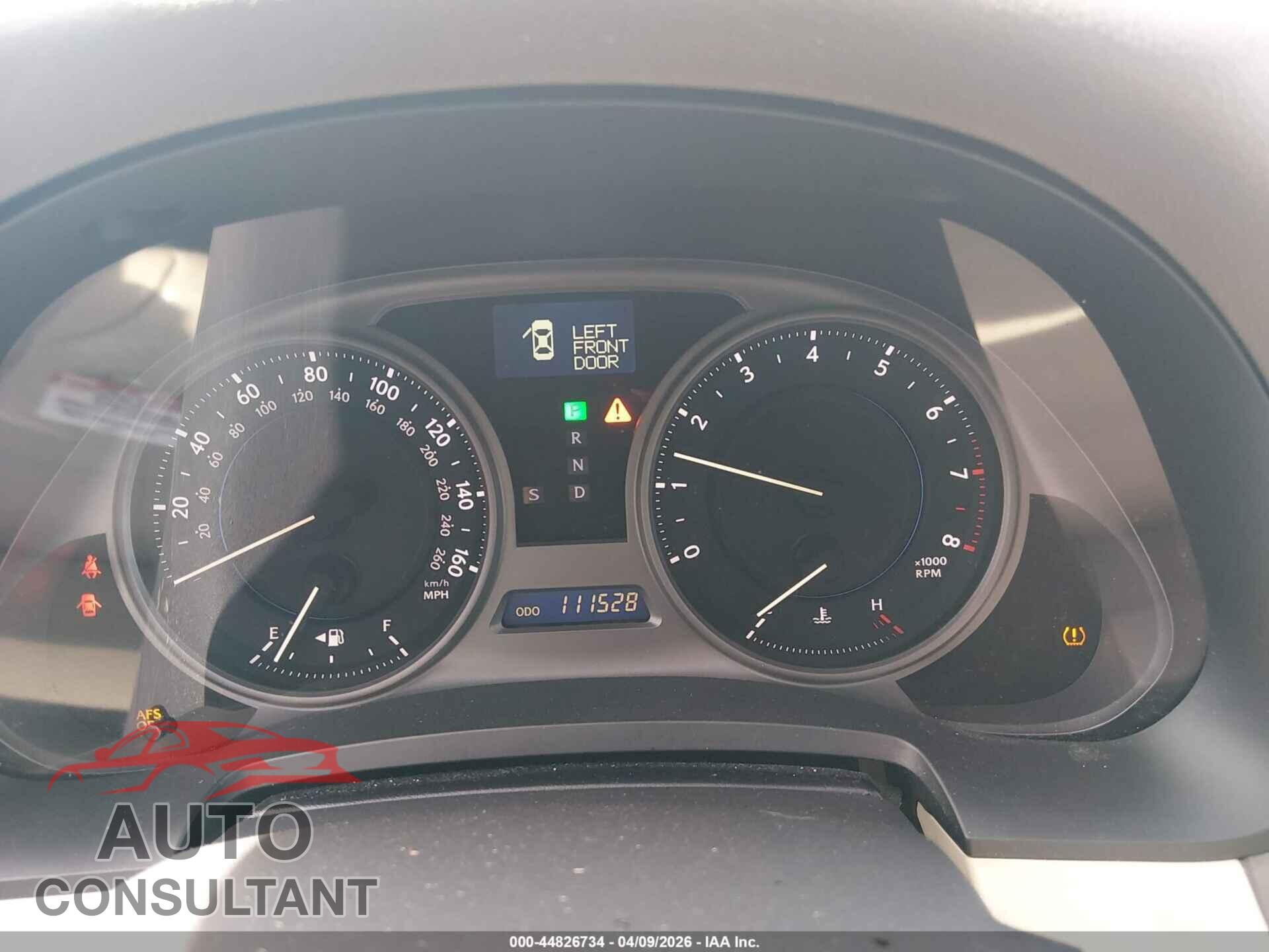 LEXUS IS 250 2009 - JTHBK262995106517