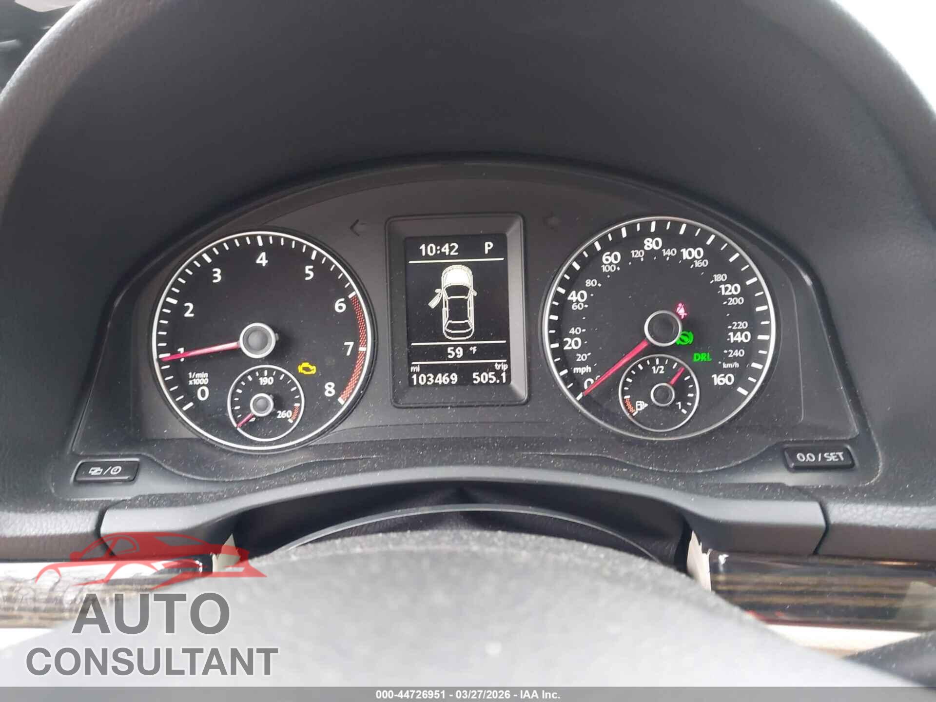 VOLKSWAGEN EOS 2014 - WVWFW8AH2EV006260