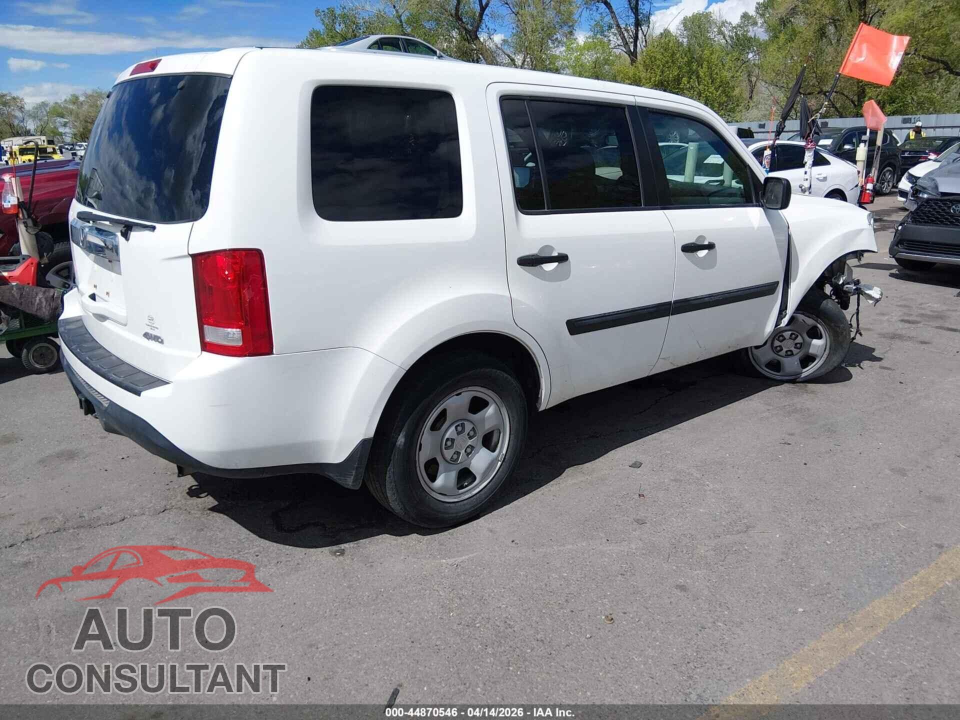 HONDA PILOT 2015 - 5FNYF4H22FB062203