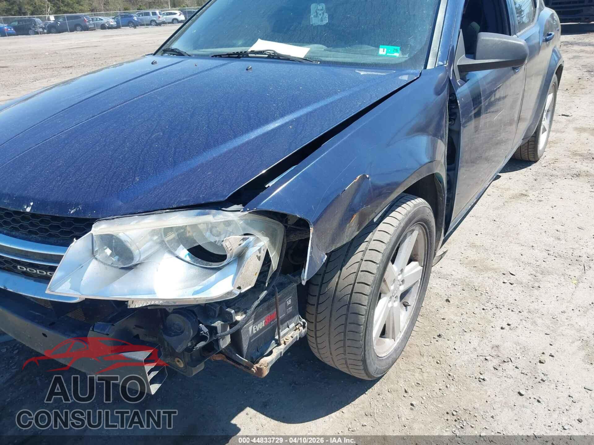 DODGE AVENGER 2013 - 1C3CDZAB9DN636838