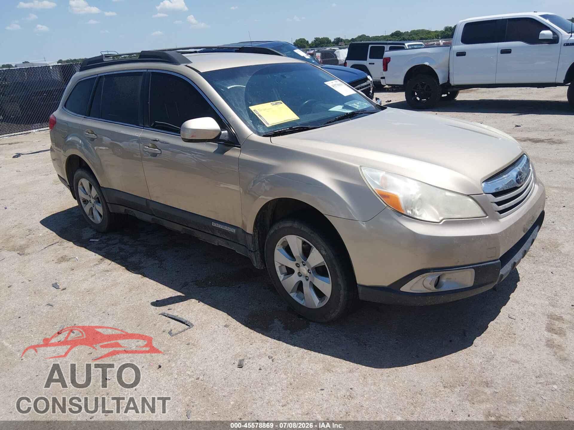 SUBARU OUTBACK 2010 - 4S4BRCCC3A3322018