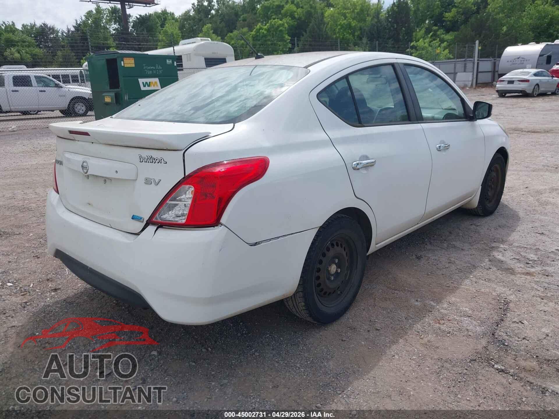 NISSAN VERSA 2015 - 3N1CN7AP3FL932212