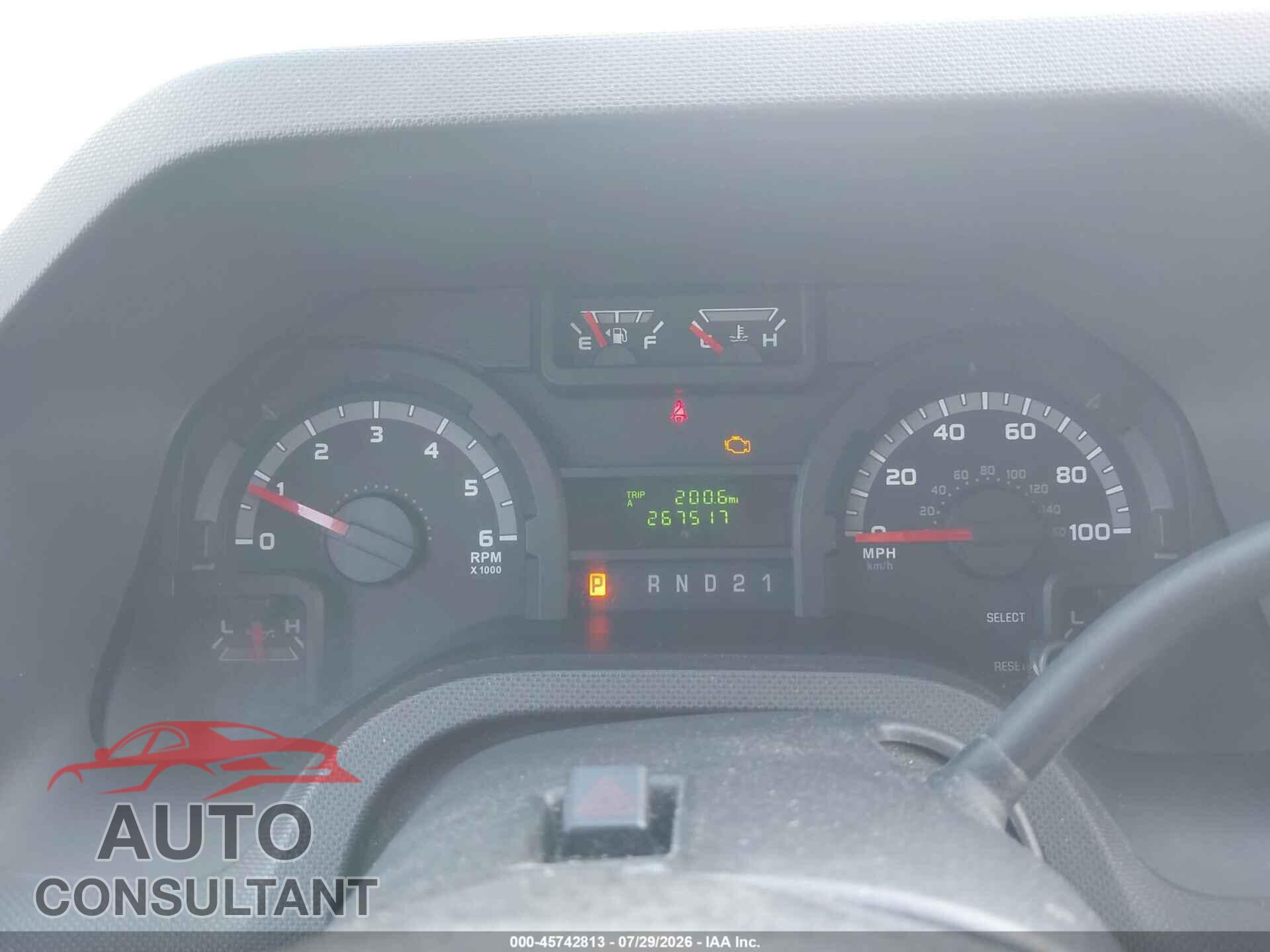 FORD E-150 2012 - 1FTNE1EW8CDB21138