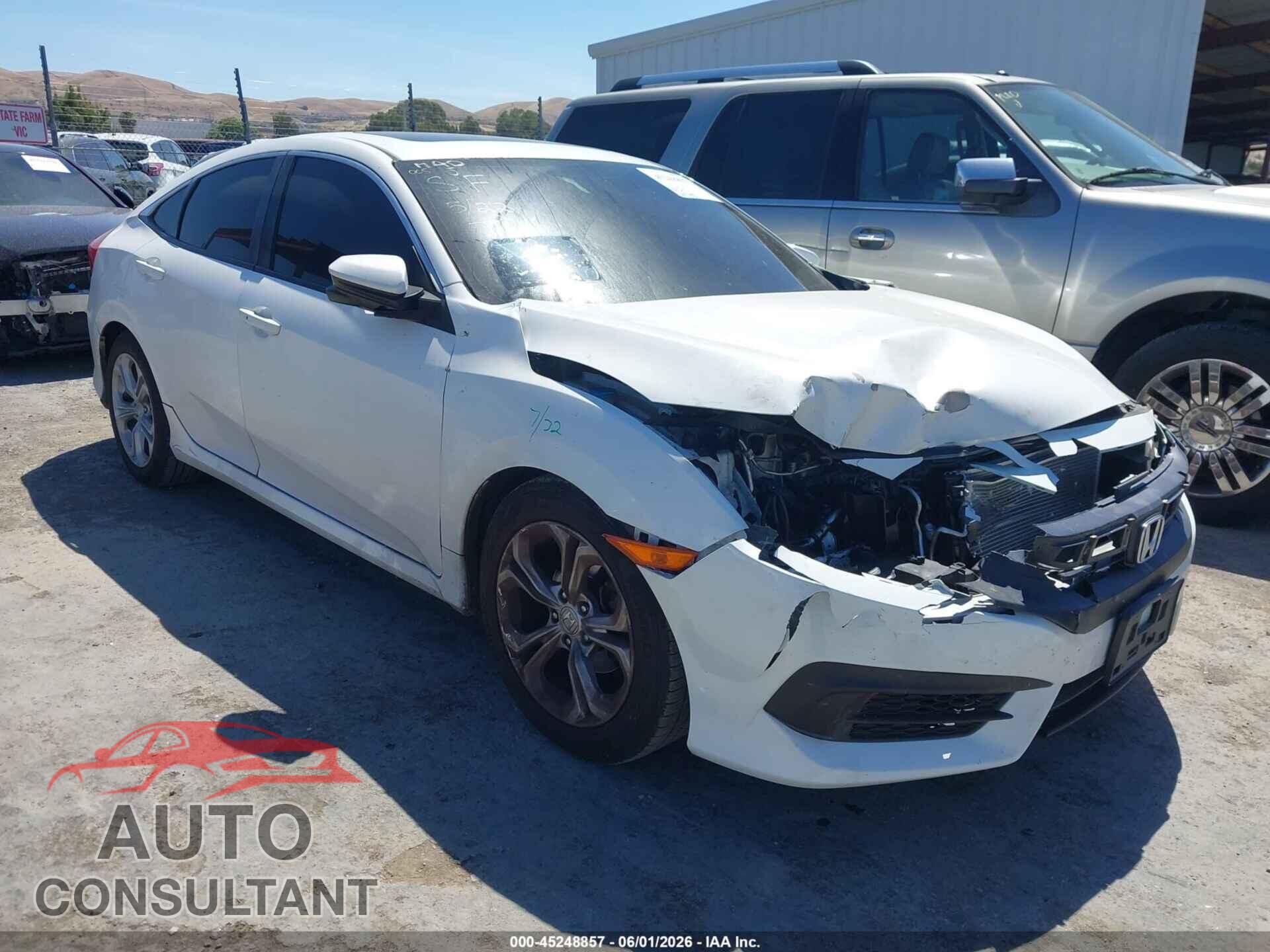HONDA CIVIC 2016 - 19XFC2F74GE203833