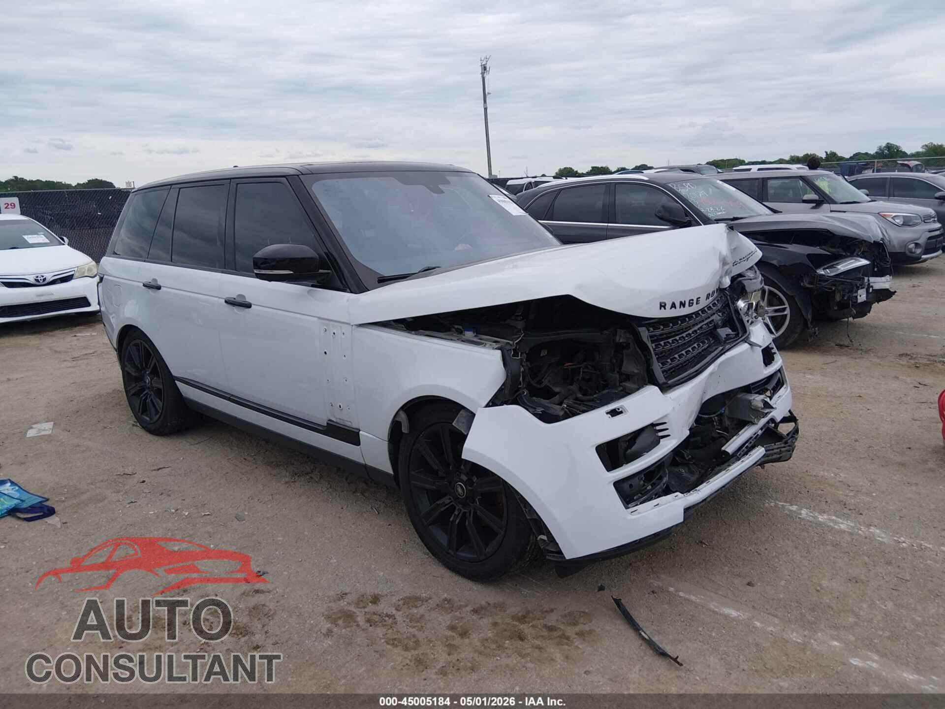 LAND ROVER RANGE ROVER 2016 - SALGS2KF5GA266553