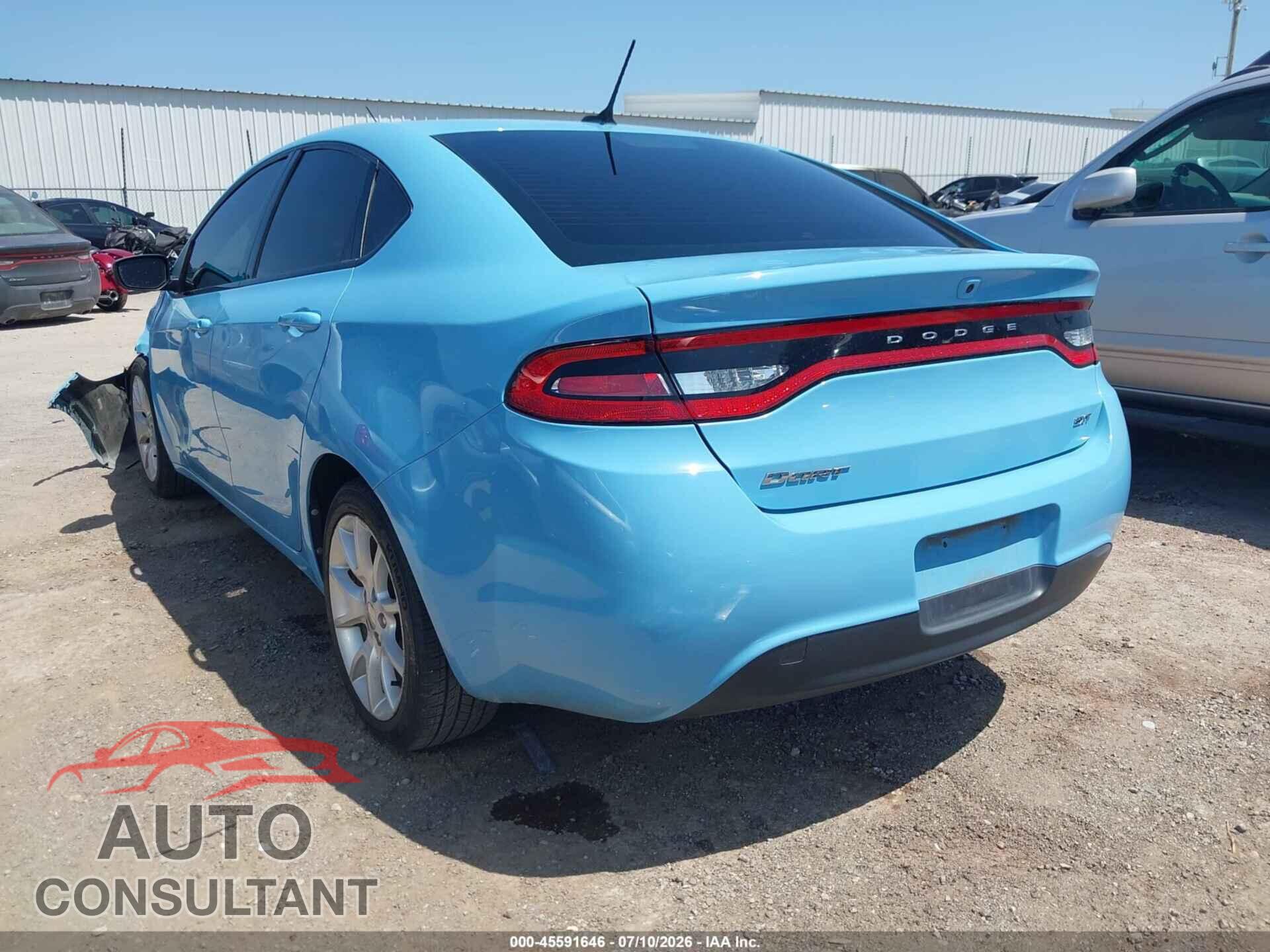 DODGE DART 2013 - 1C3CDFBA0DD214256