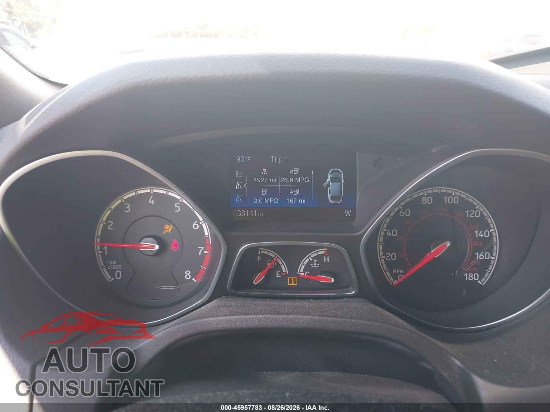 FORD FOCUS ST 2016 - 1FADP3L93GL378370
