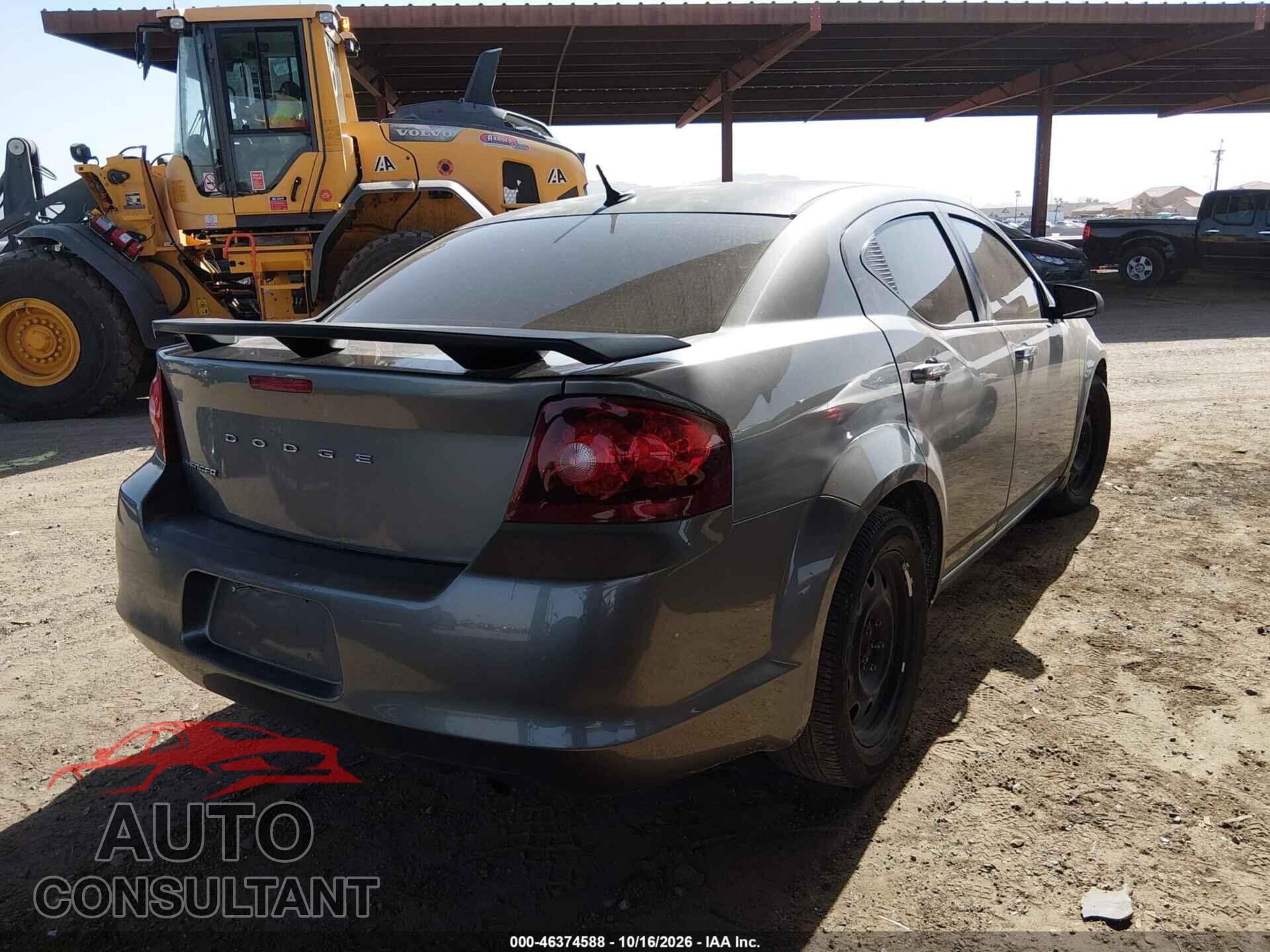 DODGE AVENGER 2013 - 1C3CDZAB8DN650505