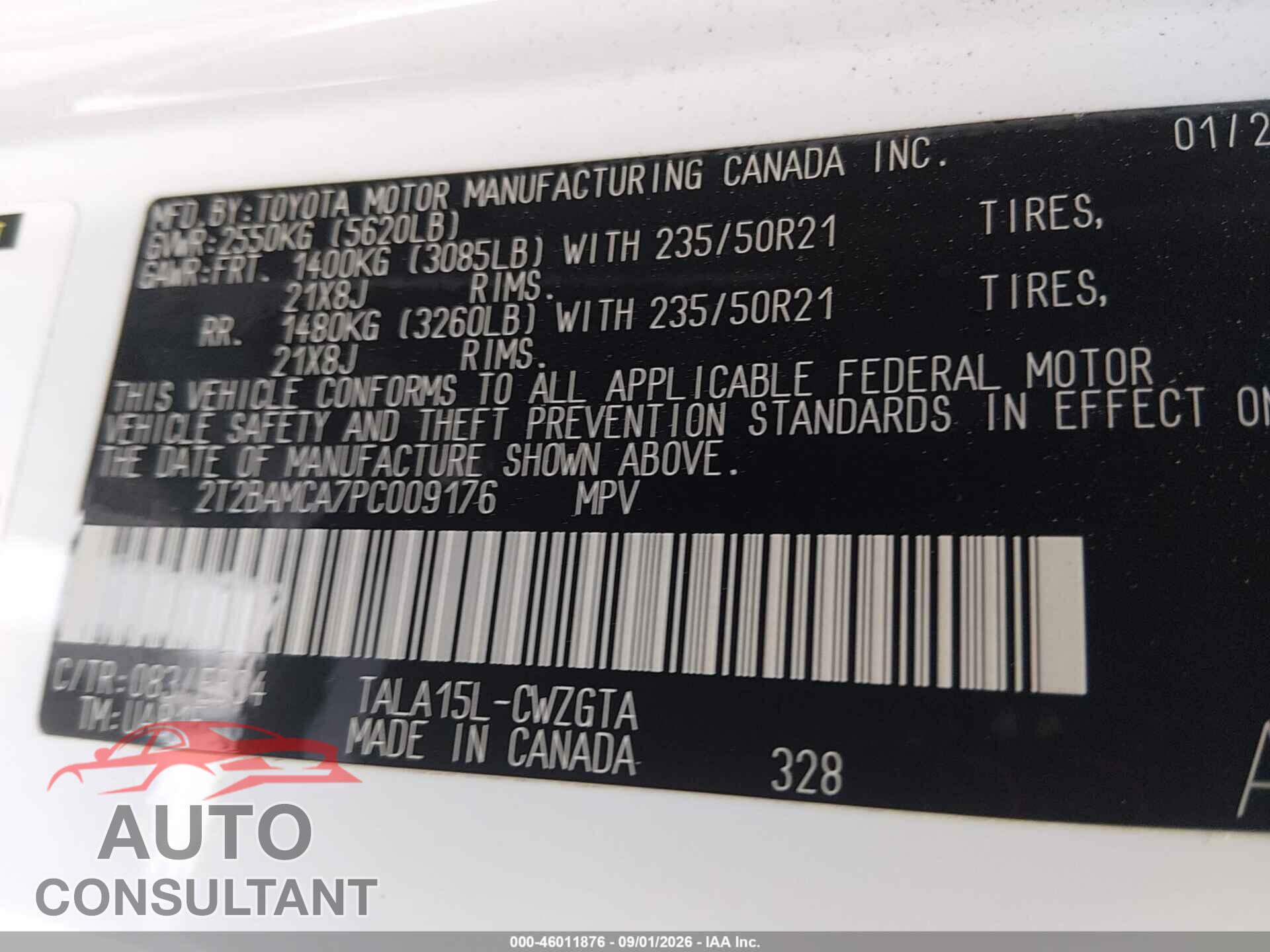 LEXUS RX 350 2023 - 2T2BAMCA7PC009176