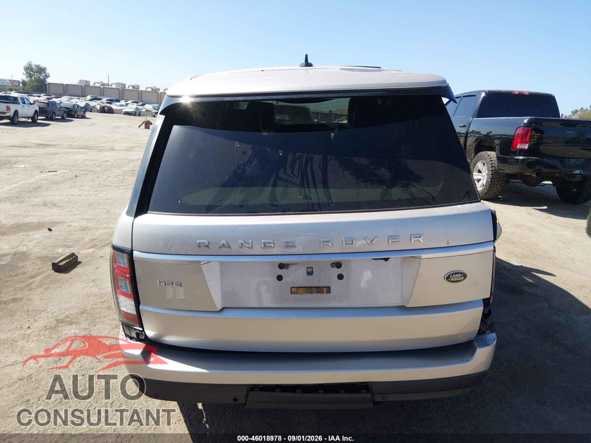 LAND ROVER RANGE ROVER 2016 - SALGS2VF9GA253283