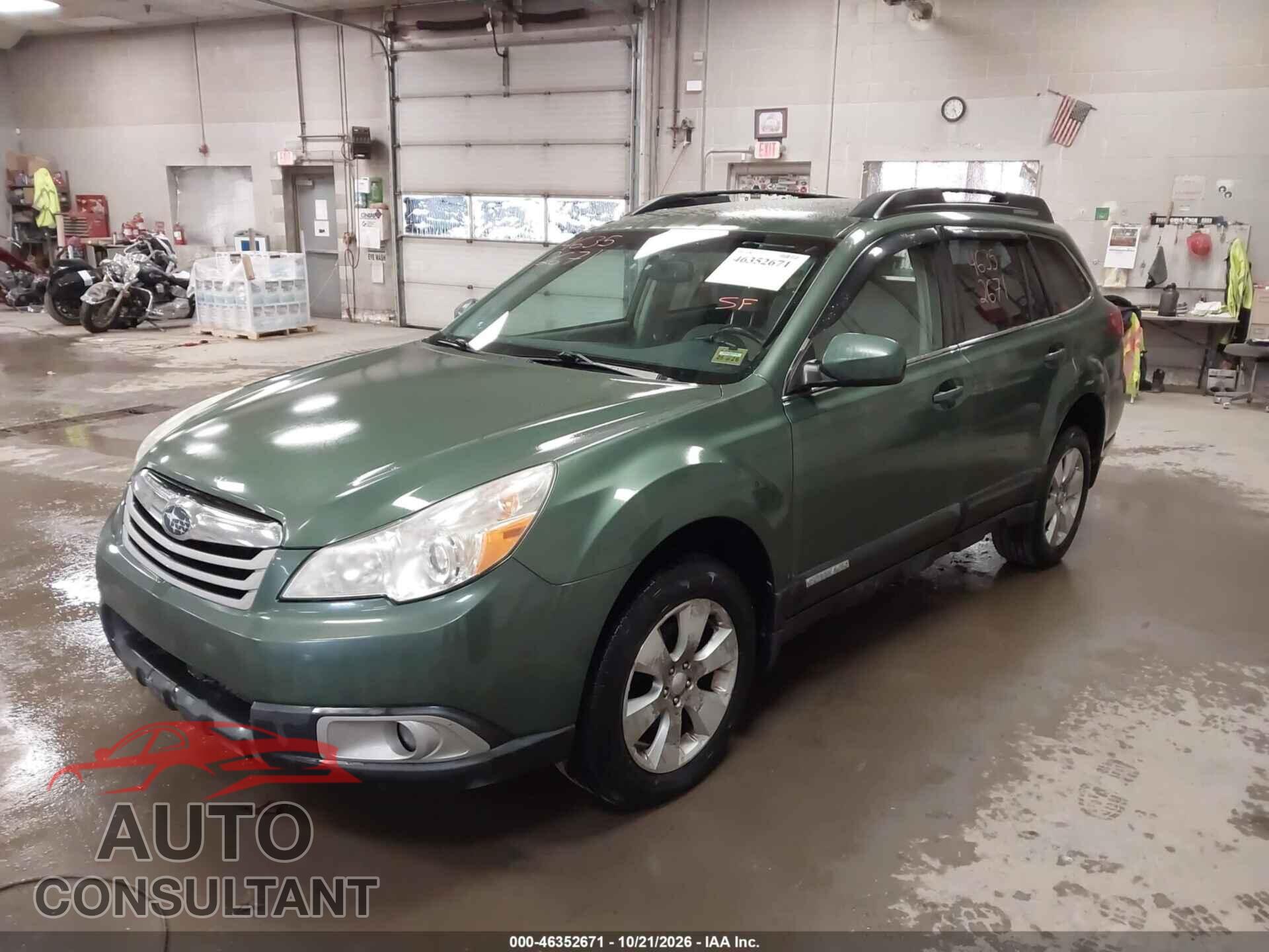 SUBARU OUTBACK 2010 - 4S4BRBCC5A3350140