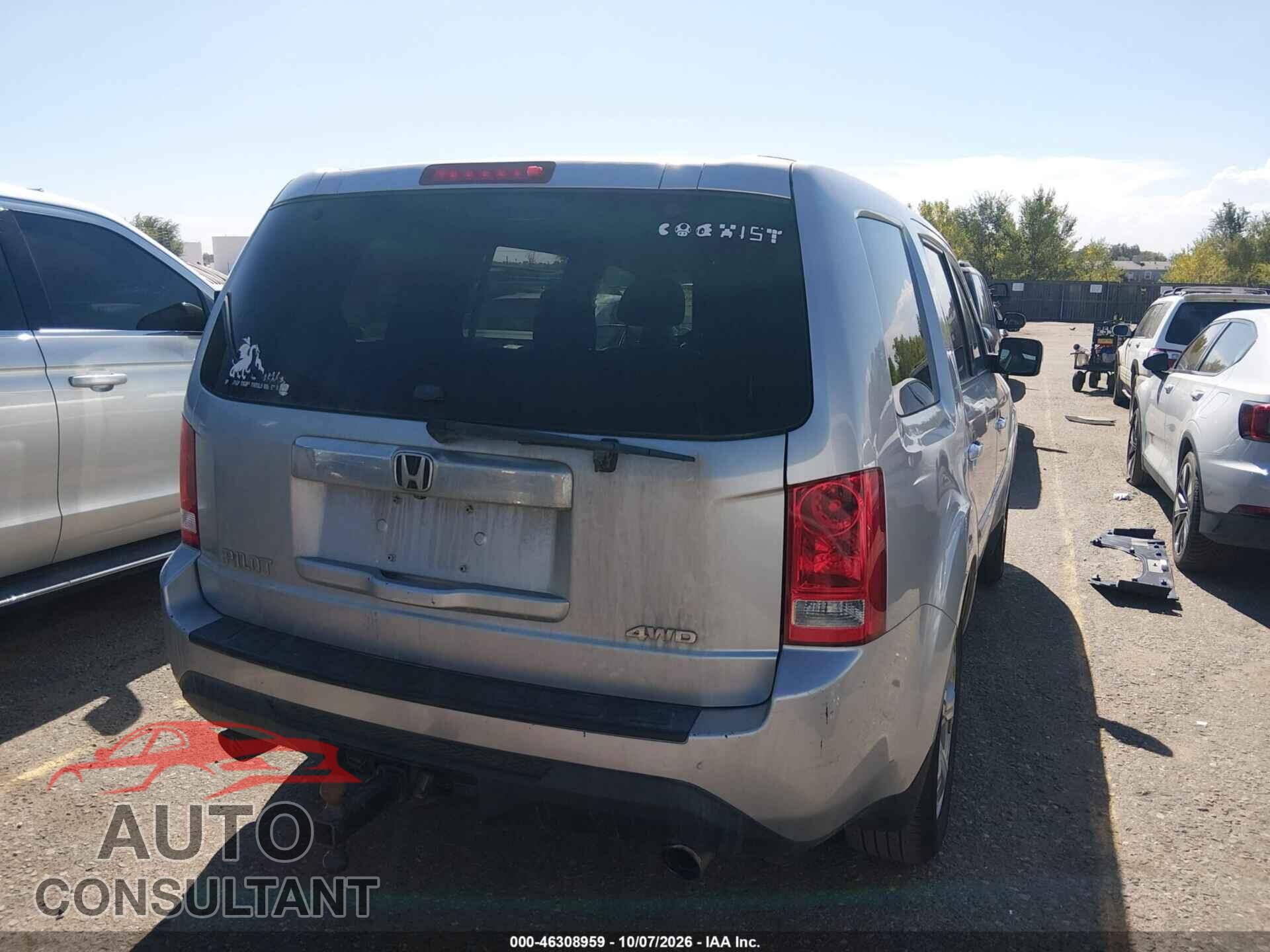HONDA PILOT 2012 - 5FNYF4H71CB085446