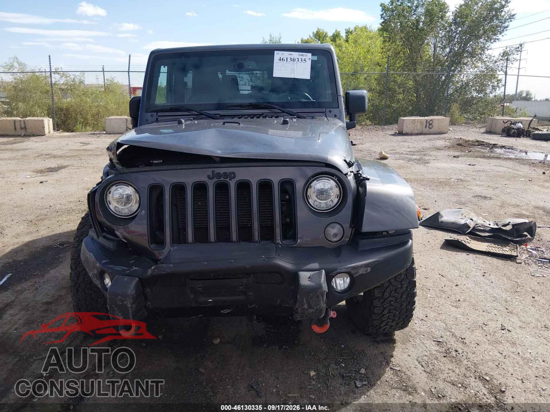JEEP WRANGLER 2017 - 1C4AJWBG3HL575492