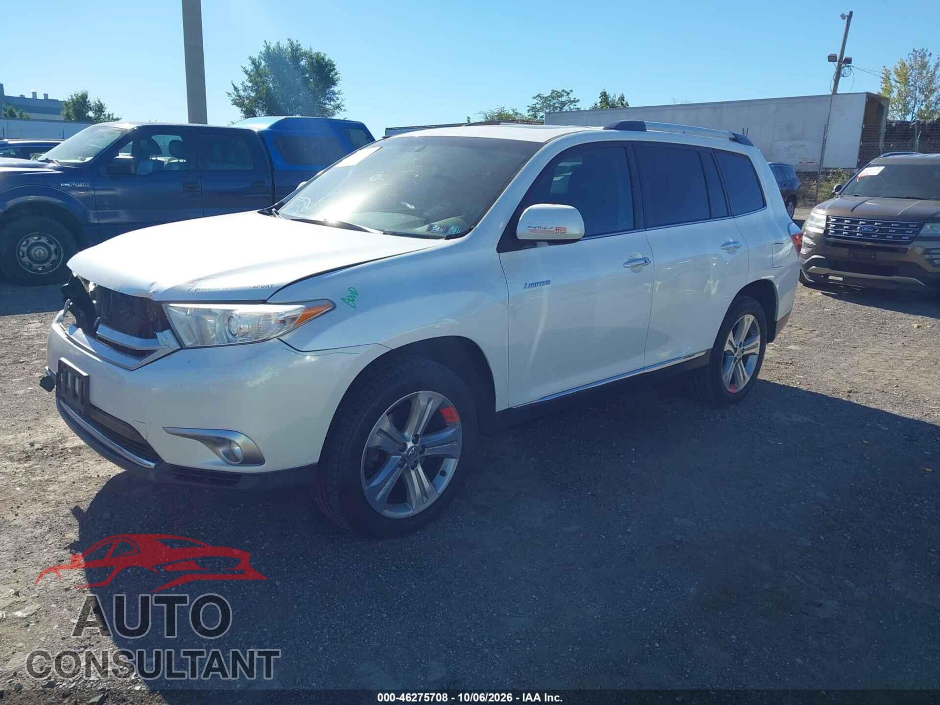 TOYOTA HIGHLANDER 2013 - 5TDDK3EH8DS225815