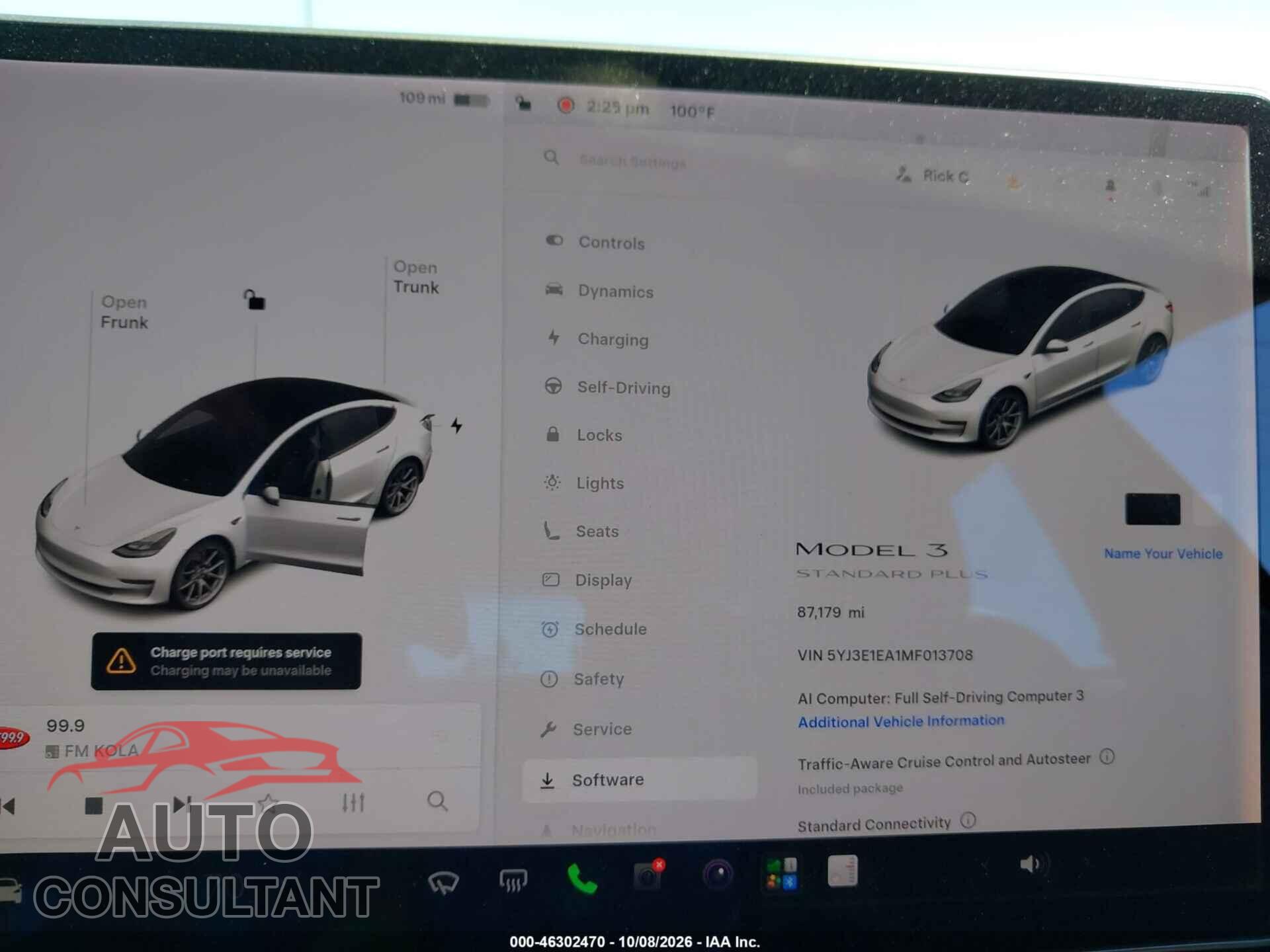 TESLA MODEL 3 2021 - 5YJ3E1EA1MF013708