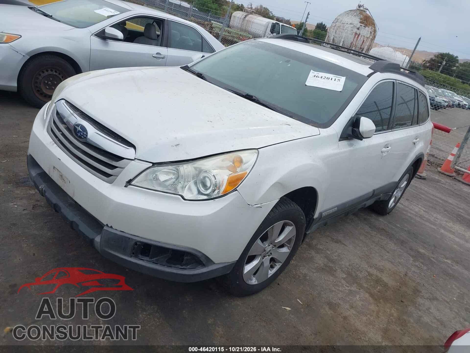 SUBARU OUTBACK 2012 - 4S4BRBKCXC3203994