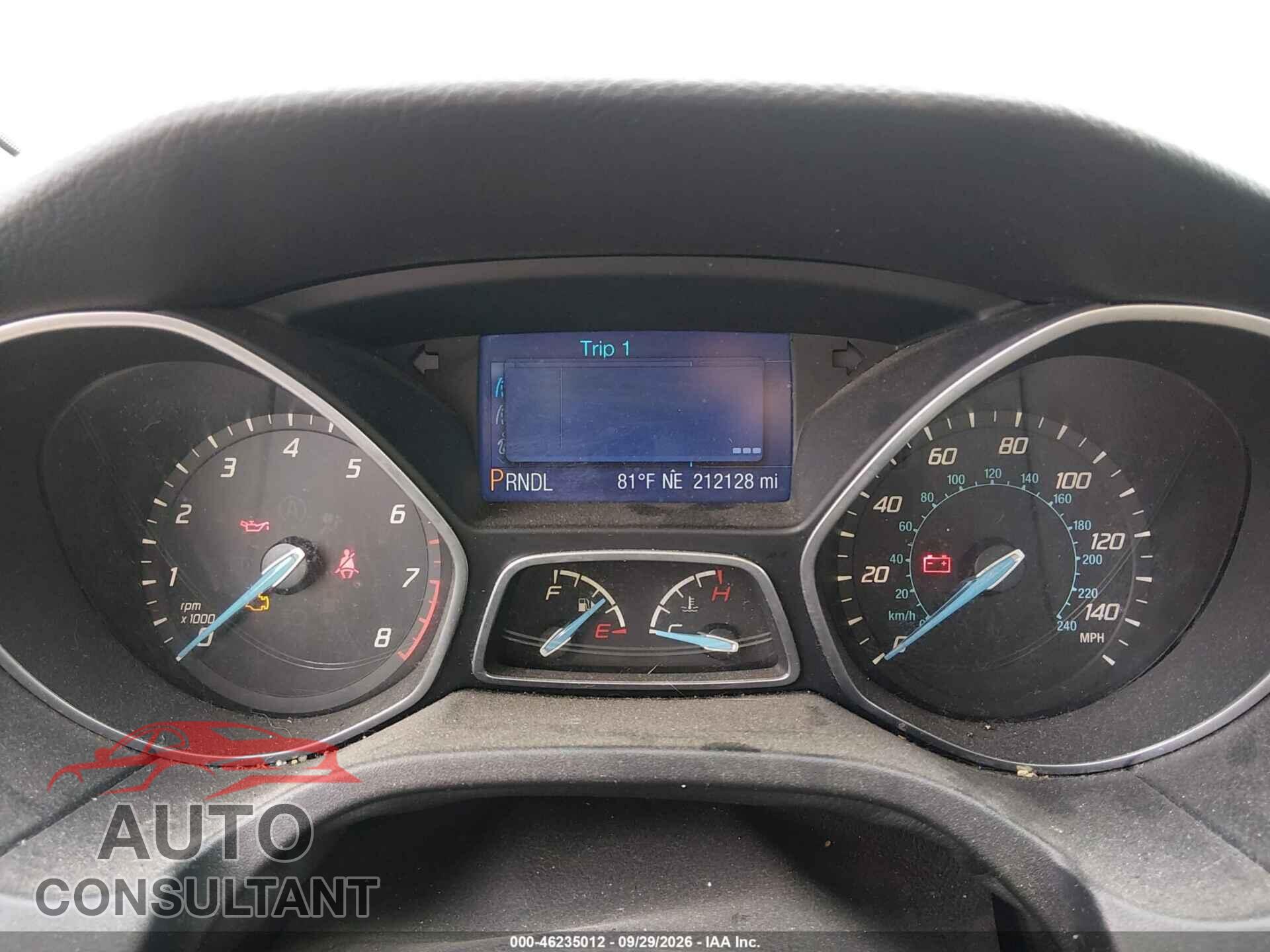 FORD FOCUS 2013 - 1FADP3F29DL364032