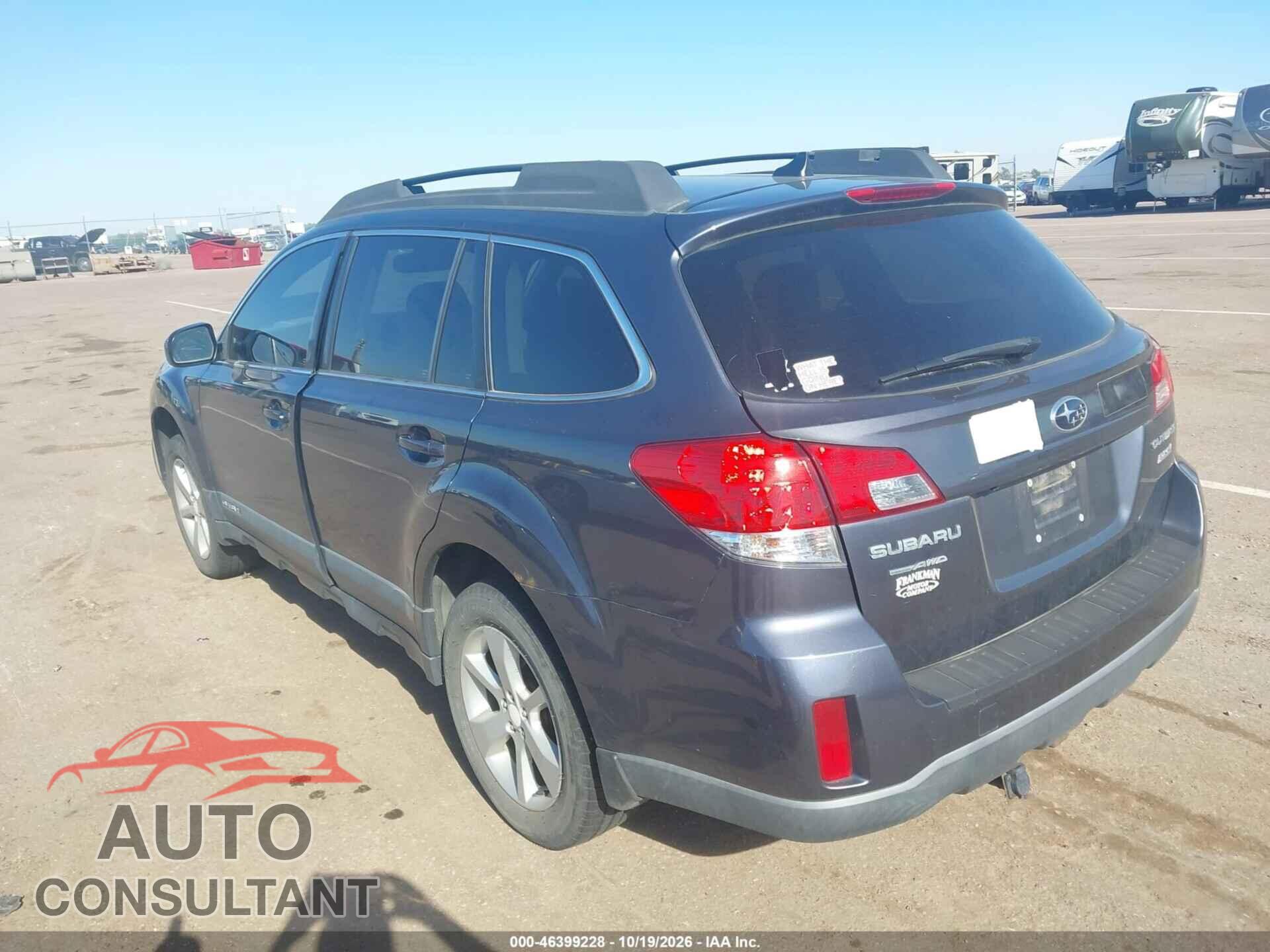 SUBARU OUTBACK 2014 - 4S4BRBDC9E3315668