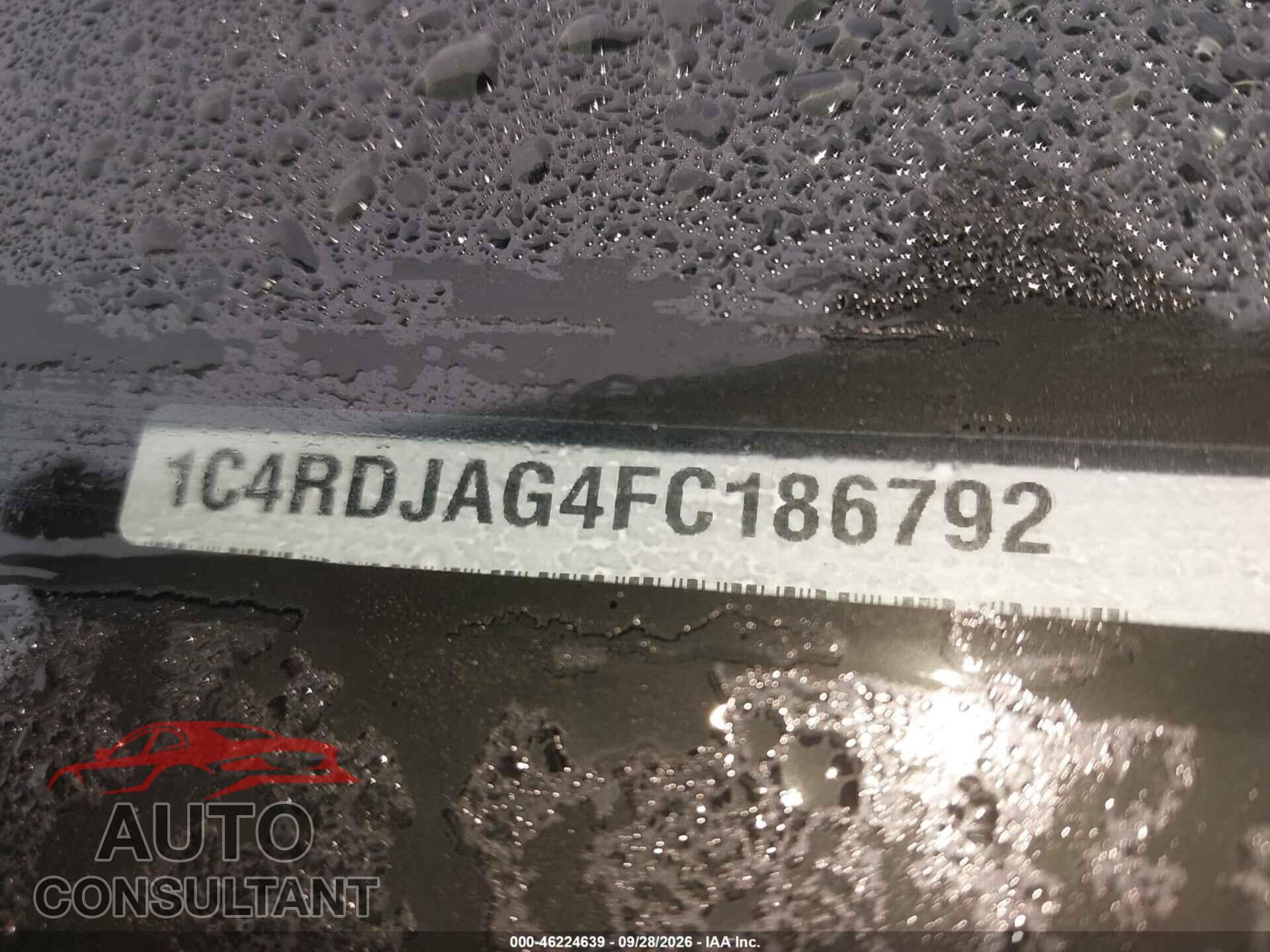 DODGE DURANGO 2015 - 1C4RDJAG4FC186792