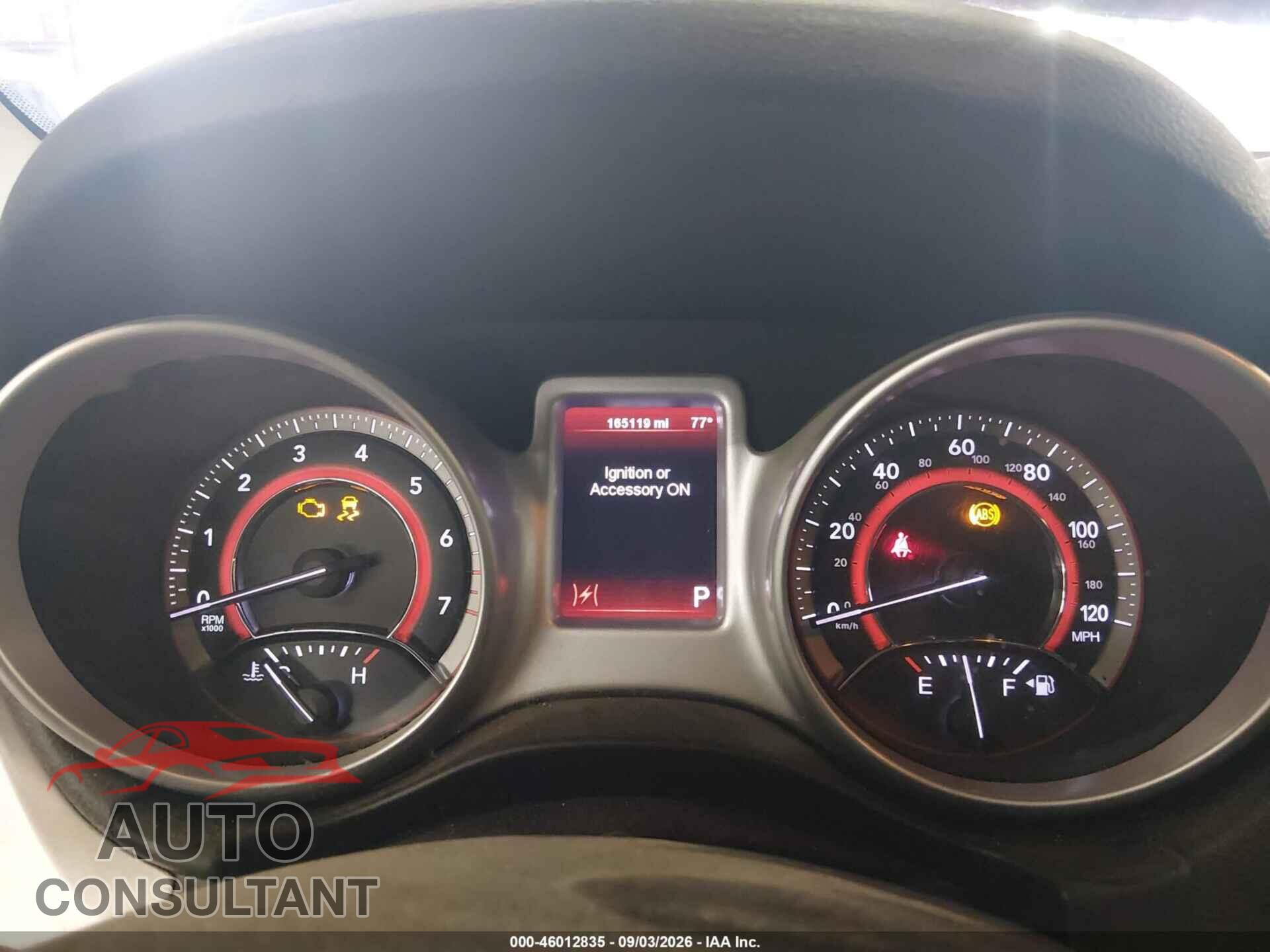 DODGE JOURNEY 2012 - 3C4PDCAB2CT223877