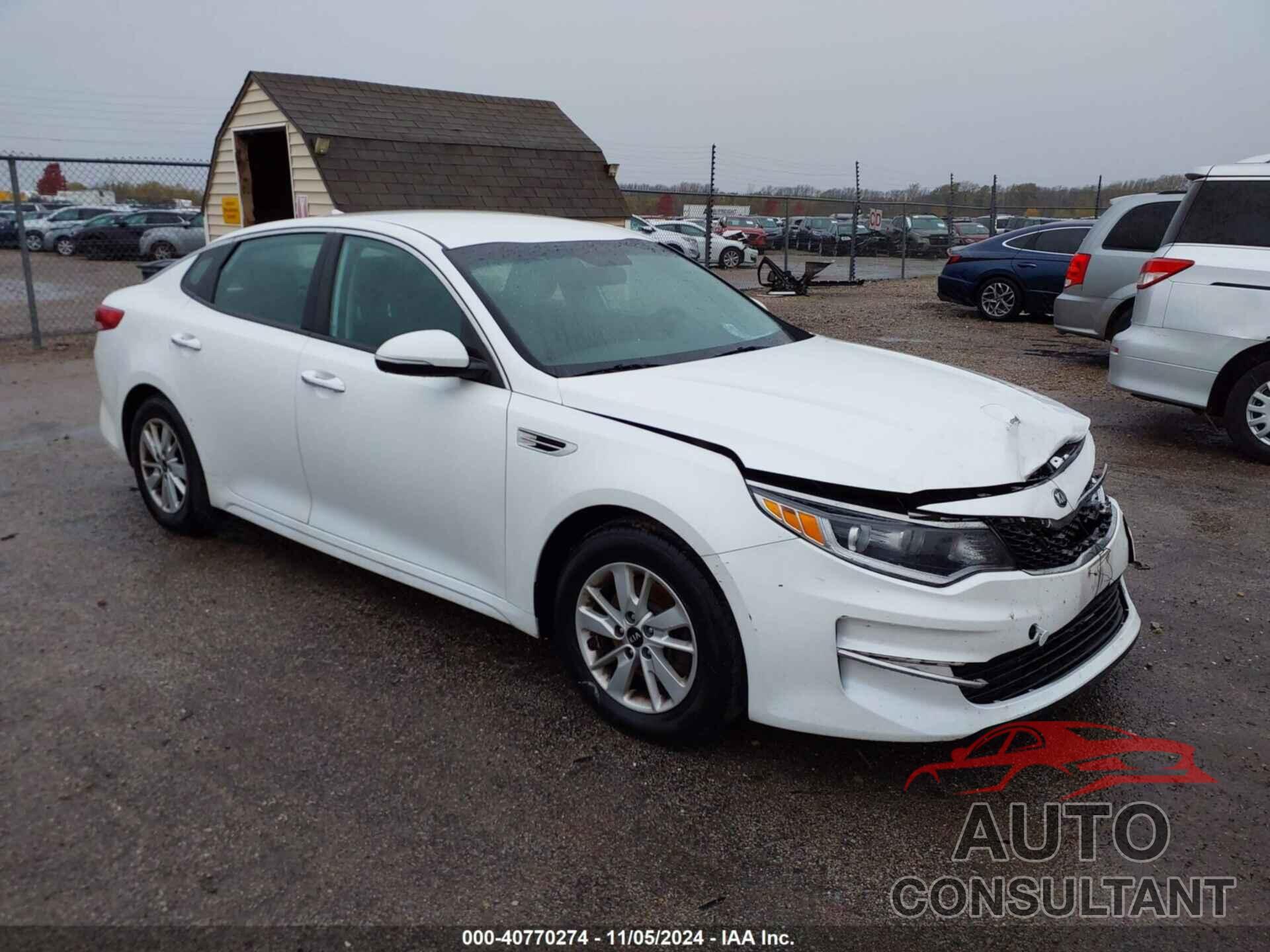 KIA OPTIMA 2016 - KNAGT4L35G5086077