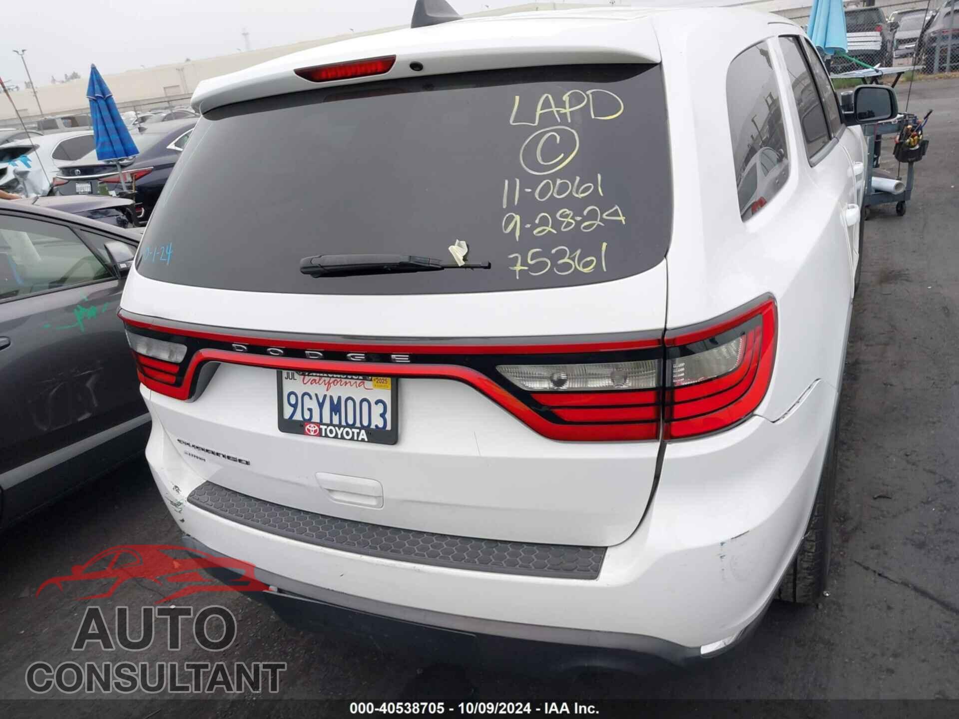 DODGE DURANGO 2017 - 1C4RDJAG5HC929043