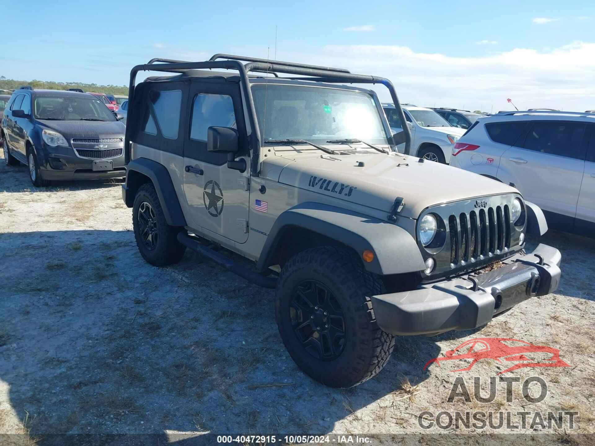JEEP WRANGLER 2016 - 1C4AJWAG9GL300175