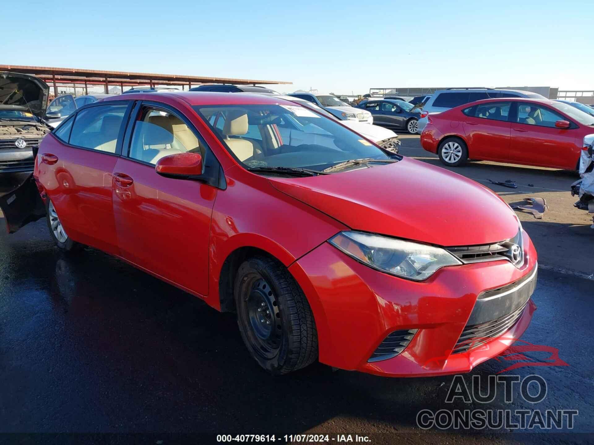 TOYOTA COROLLA 2016 - 2T1BURHE7GC640305
