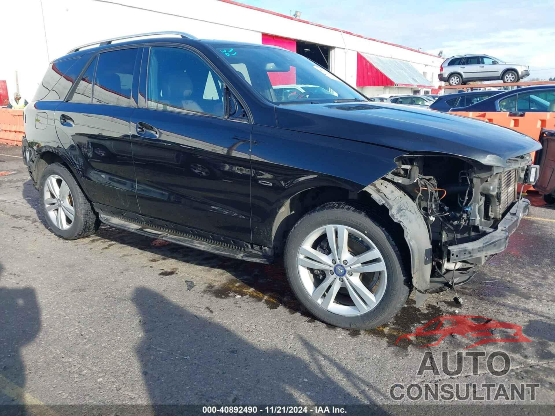 MERCEDES-BENZ ML 350 BLUETEC 2012 - 4JGDA2EB0CA024054