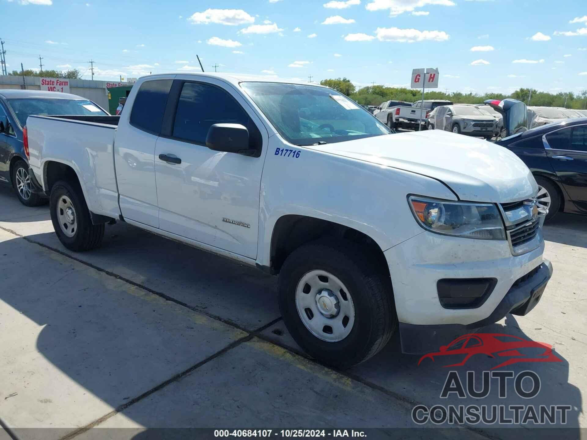 CHEVROLET COLORADO 2017 - 1GCHSBEA9H1326119