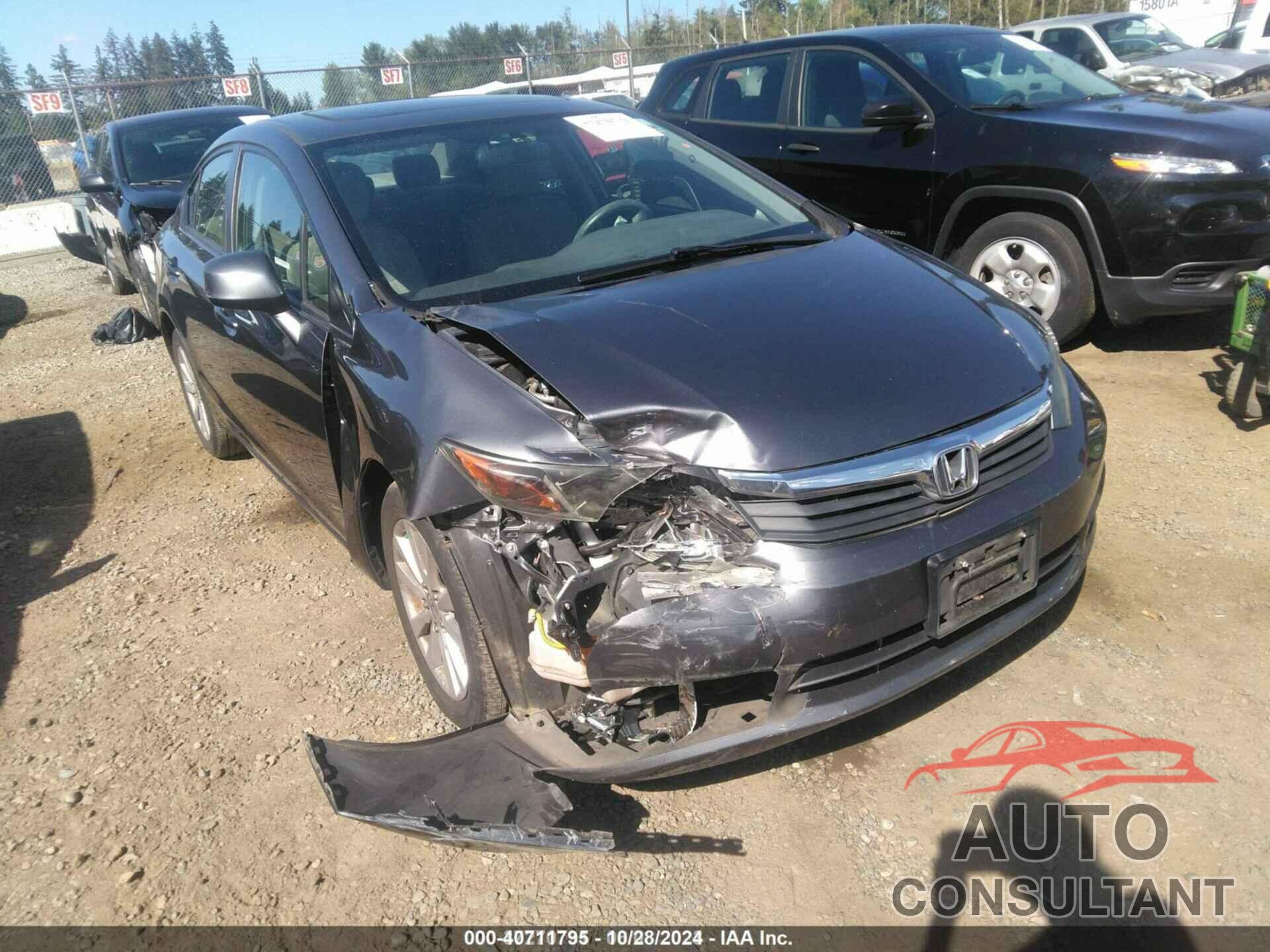 HONDA CIVIC 2012 - 19XFB2F84CE109179