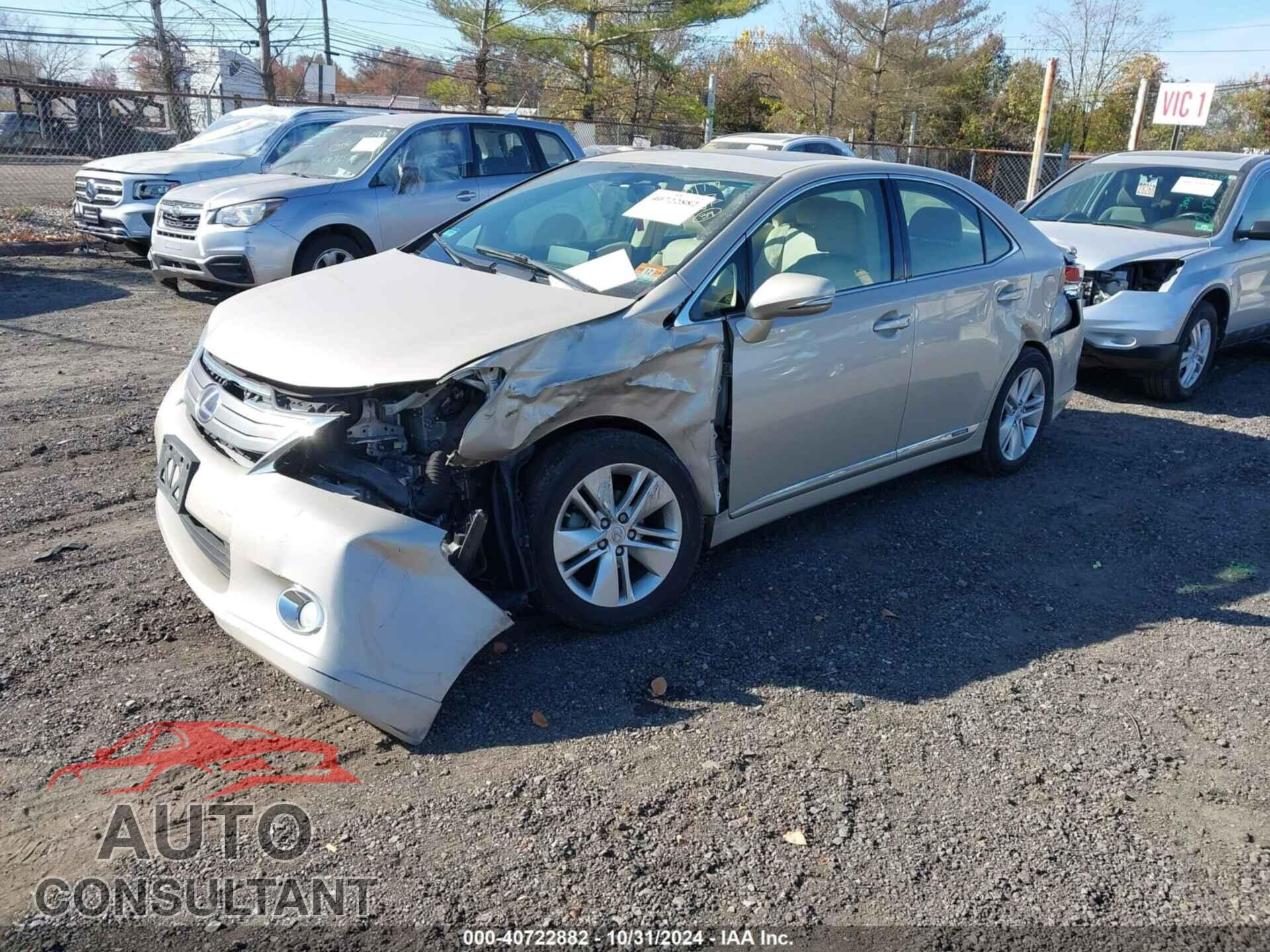LEXUS HS 250H 2011 - JTHBB1BA7B2046445