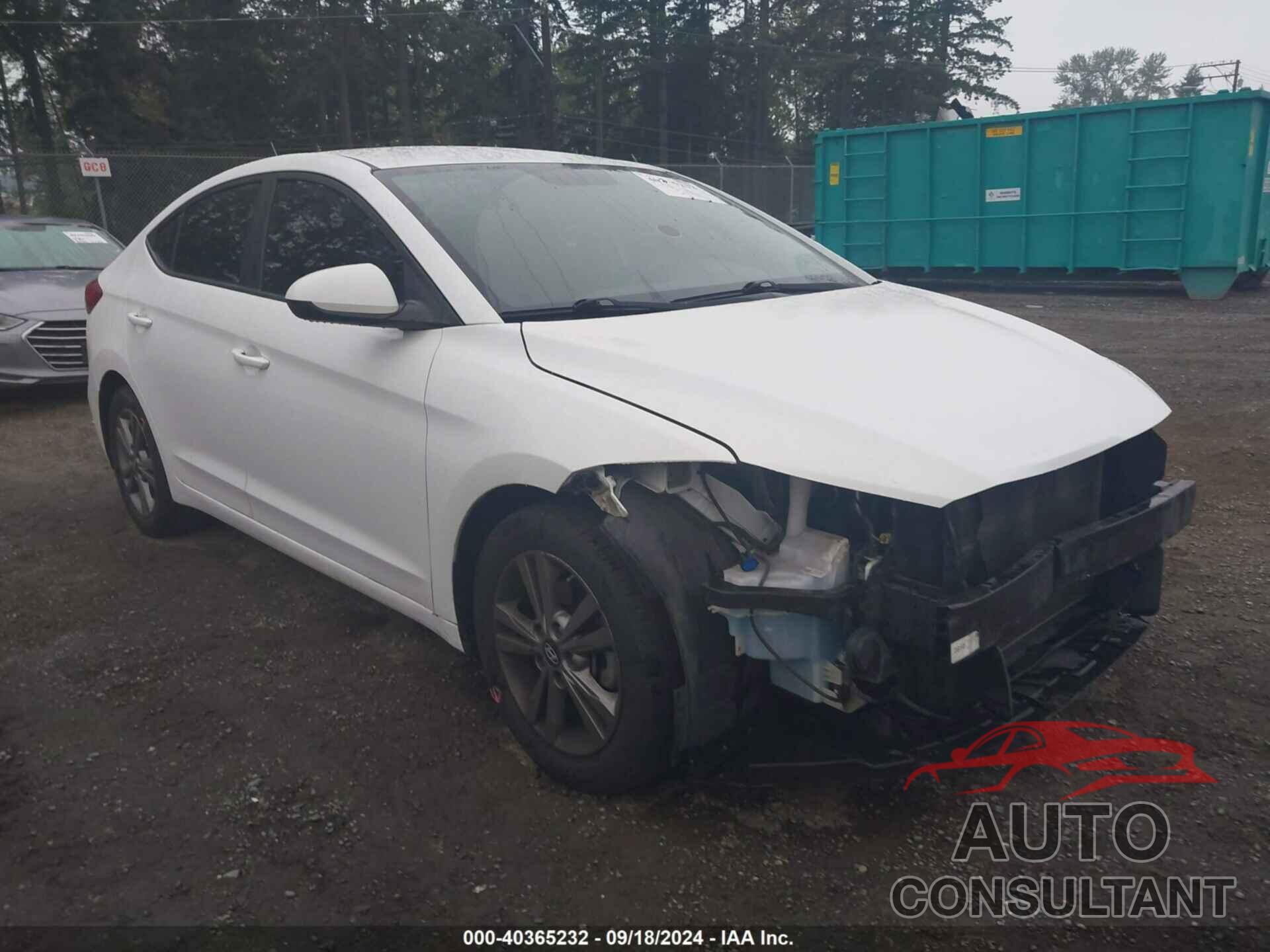 HYUNDAI ELANTRA 2018 - 5NPD84LF7JH303606