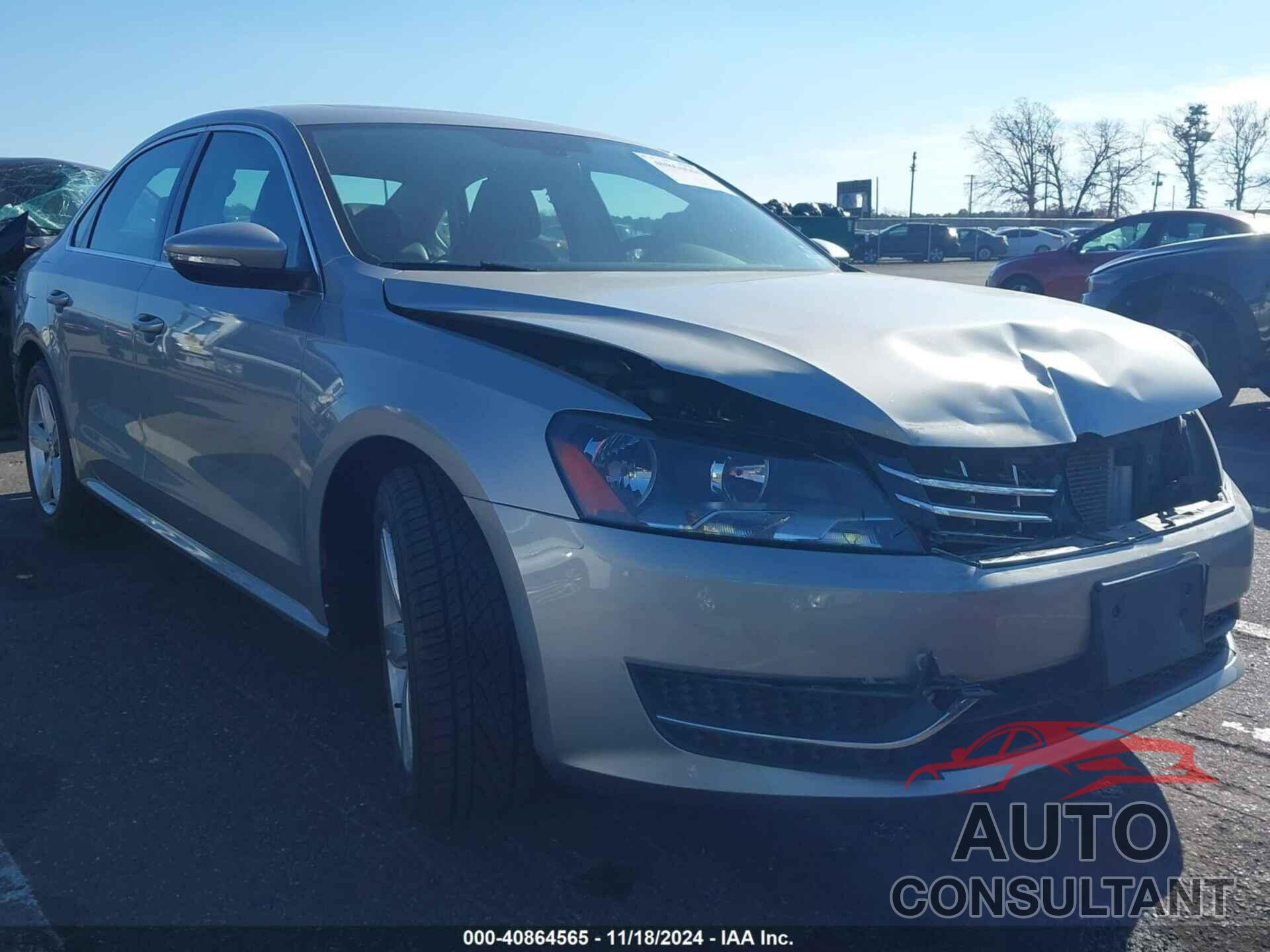 VOLKSWAGEN PASSAT 2012 - 1VWBN7A33CC009996