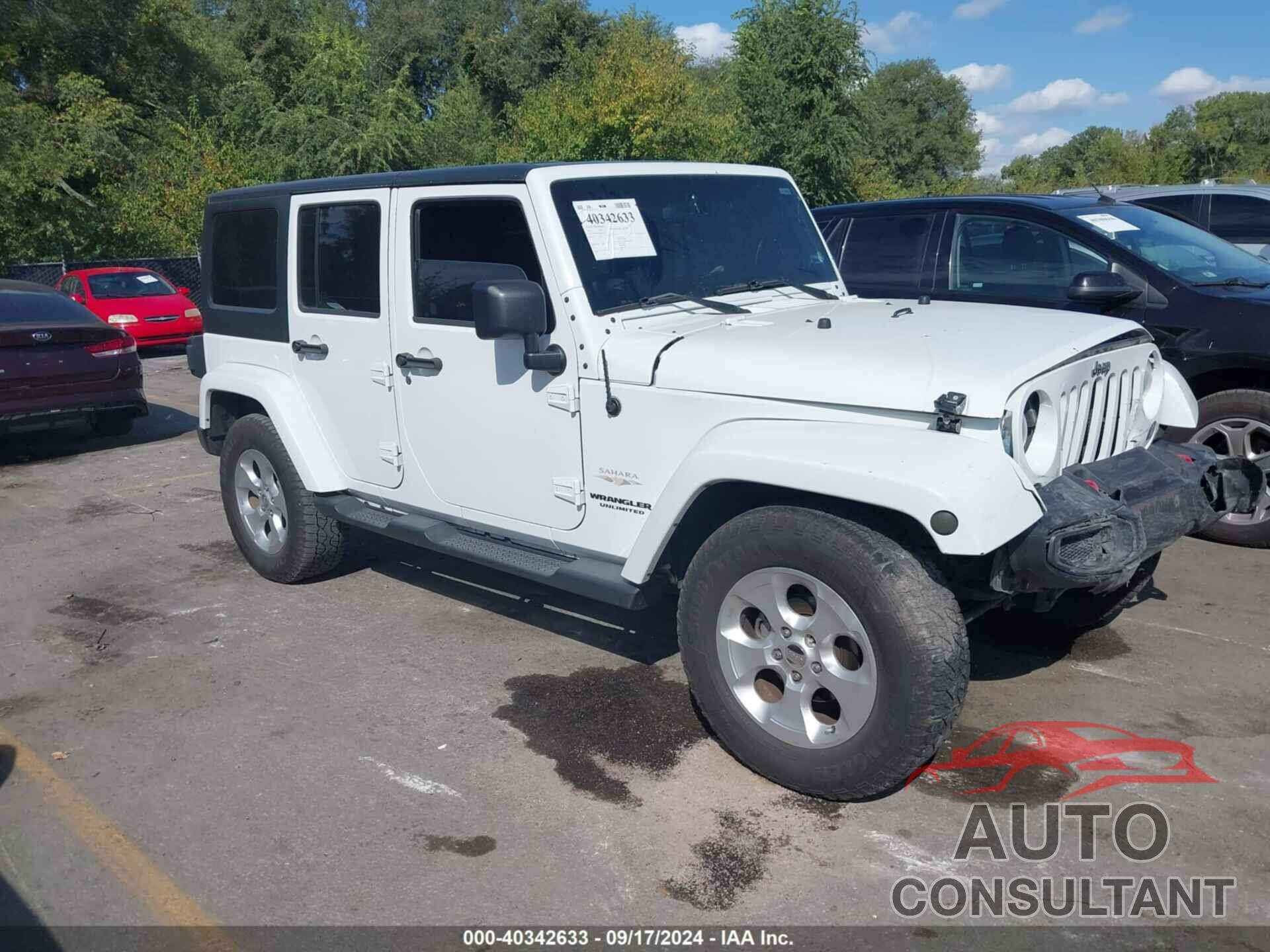 JEEP WRANGLER UNLIMITED 2013 - 1C4HJWEG8DL656931